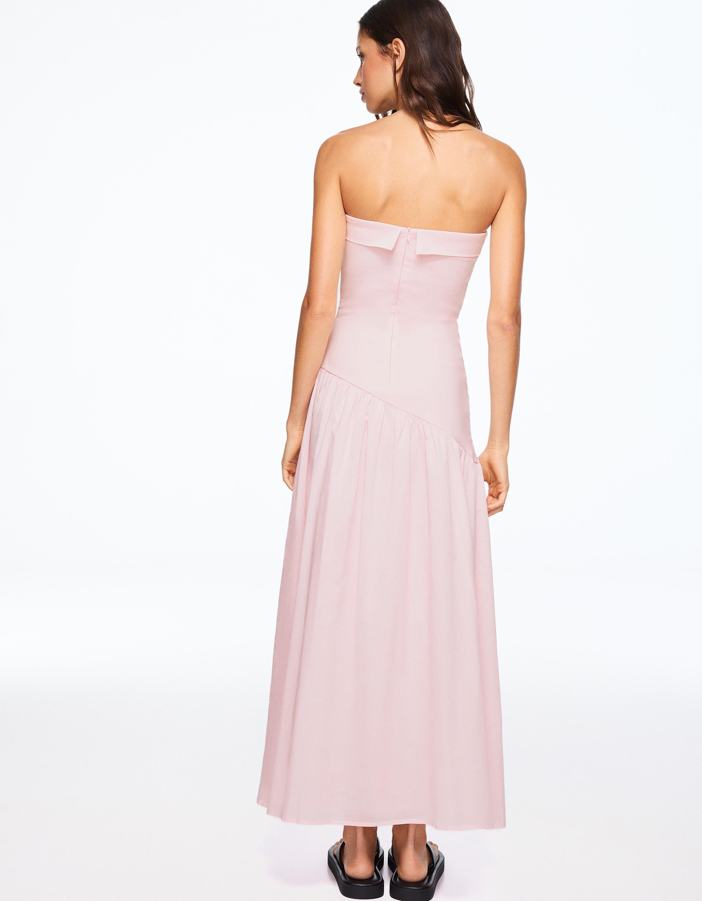 Bandeau midi dress — Pink