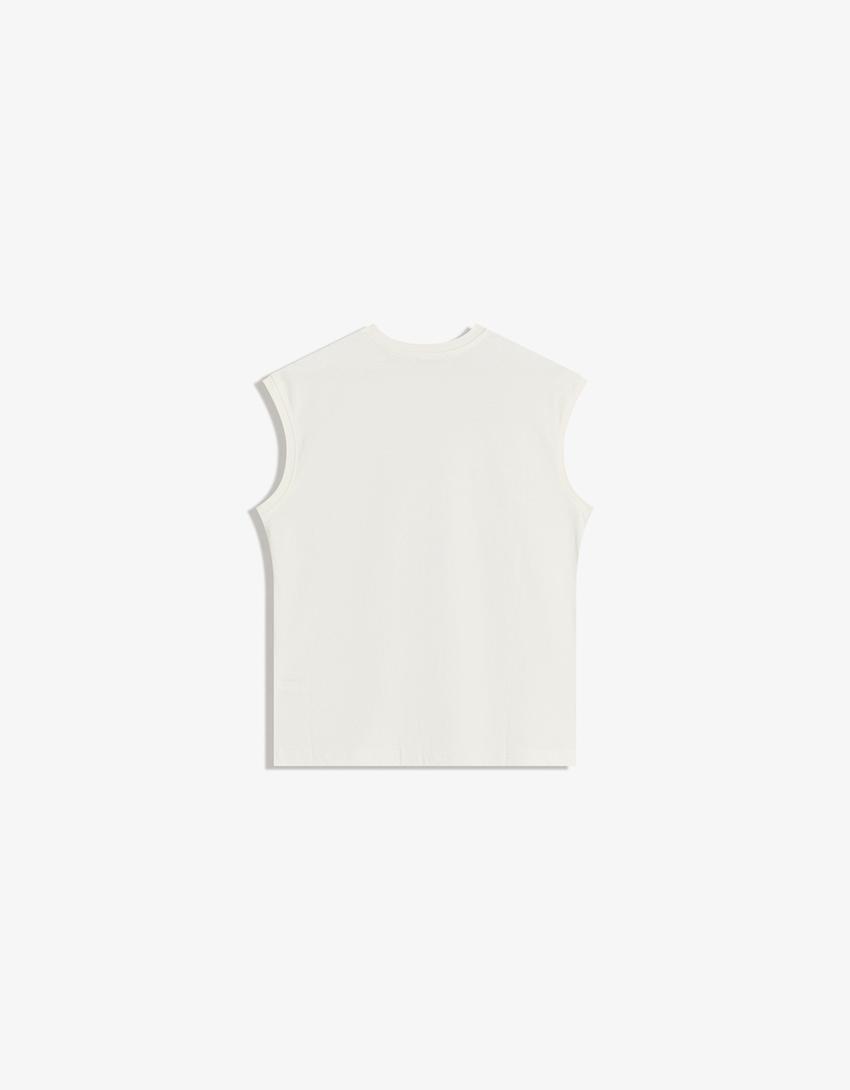 Camiseta sem mangas-Gelo-4