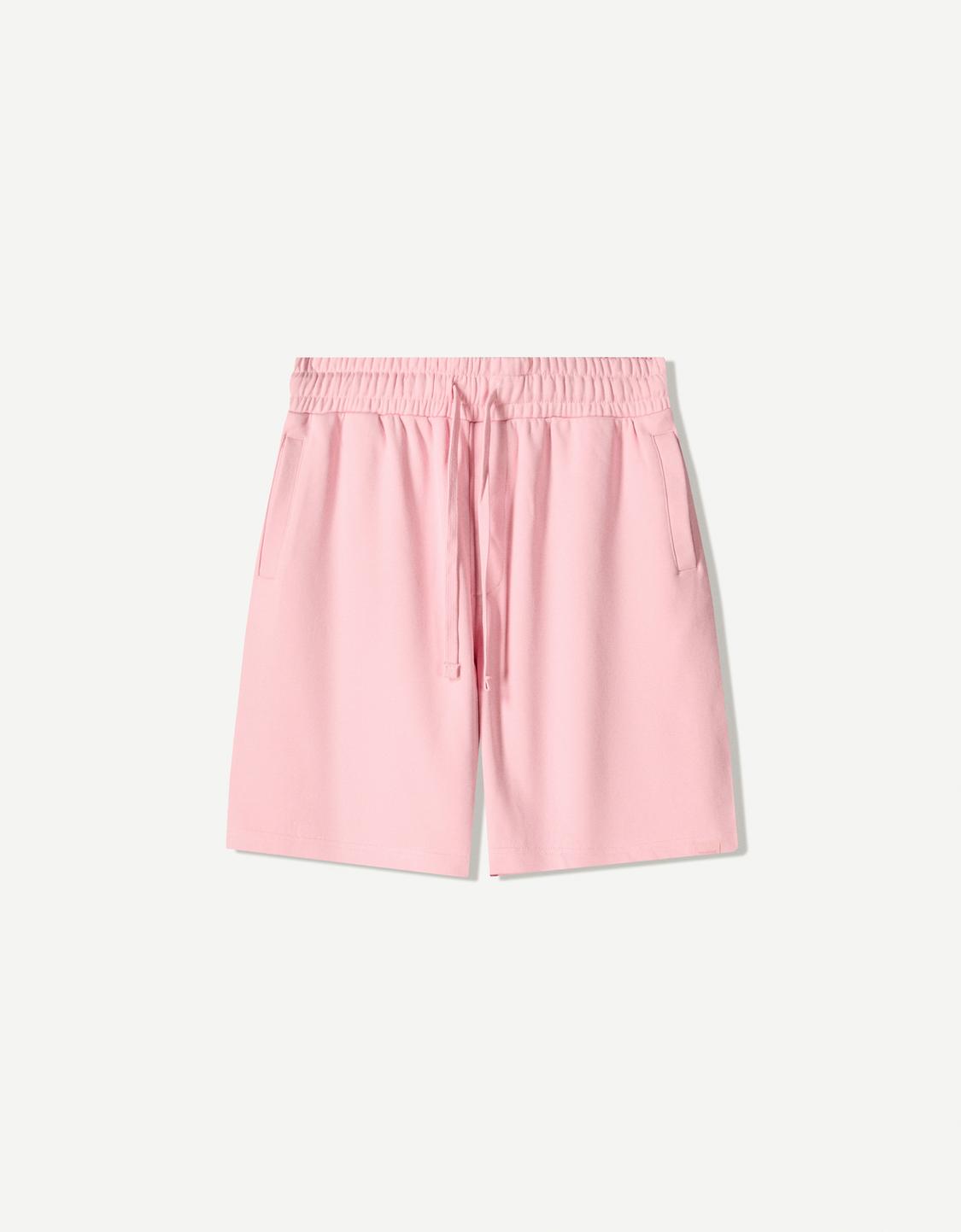 Plush bermuda shorts