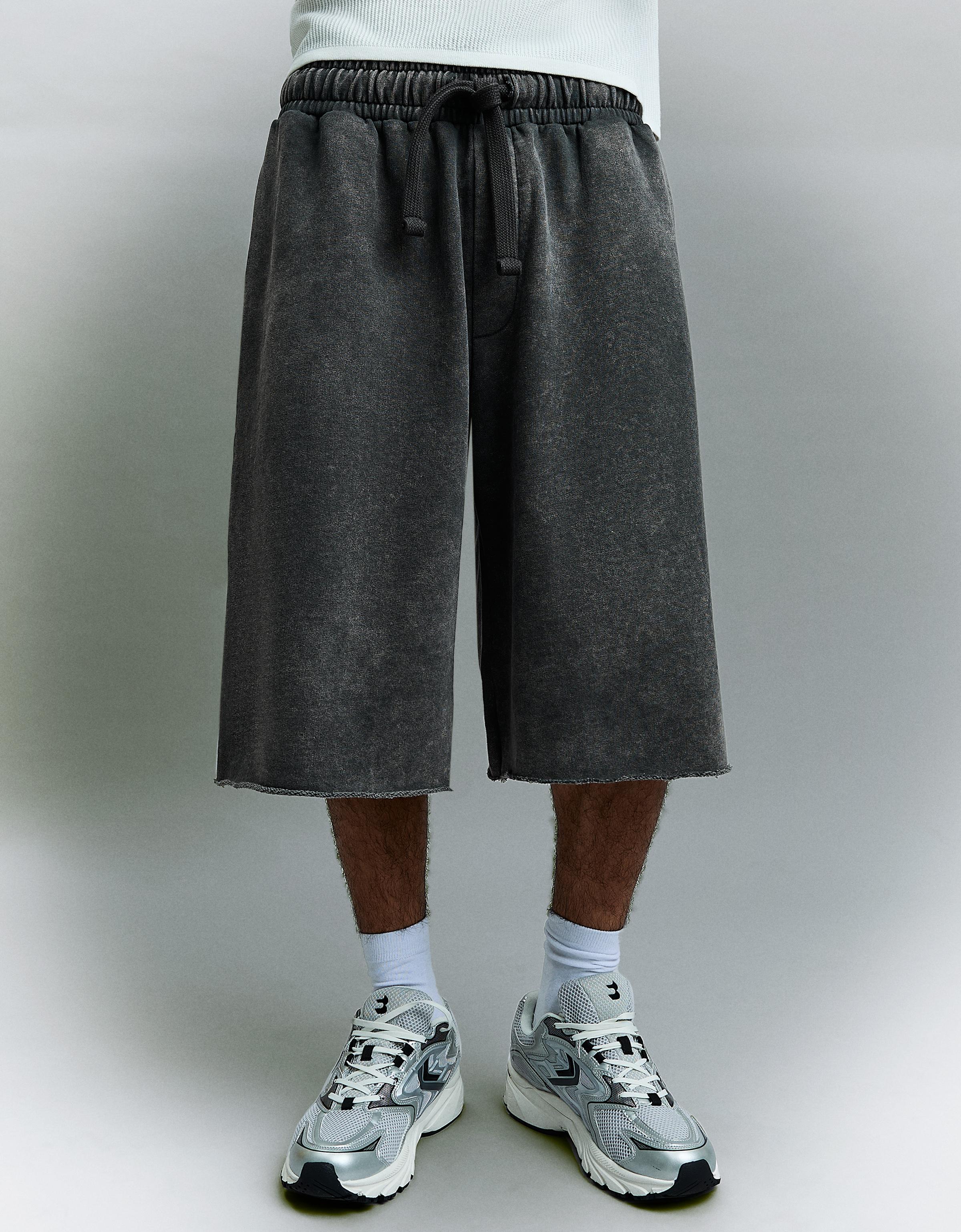 Jogger Bermuda shorts — Grey