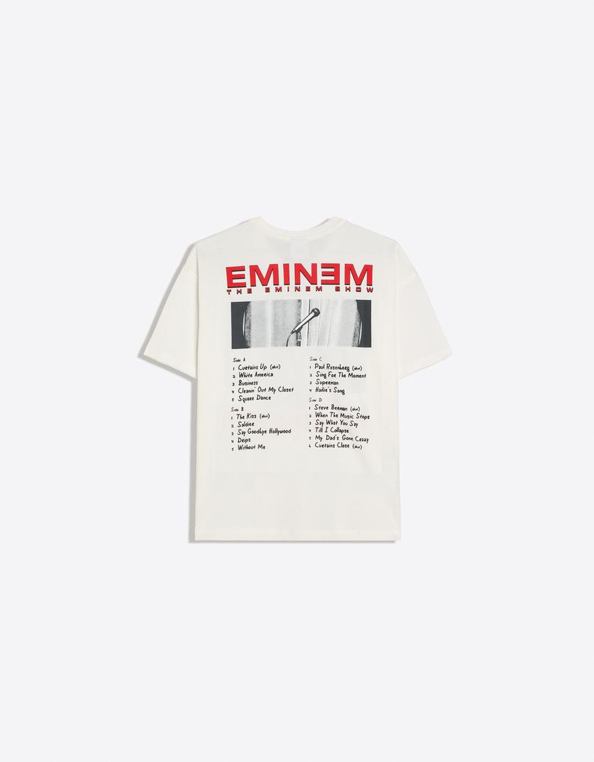 T-shirt oversize EMINEM-Blanc cassé