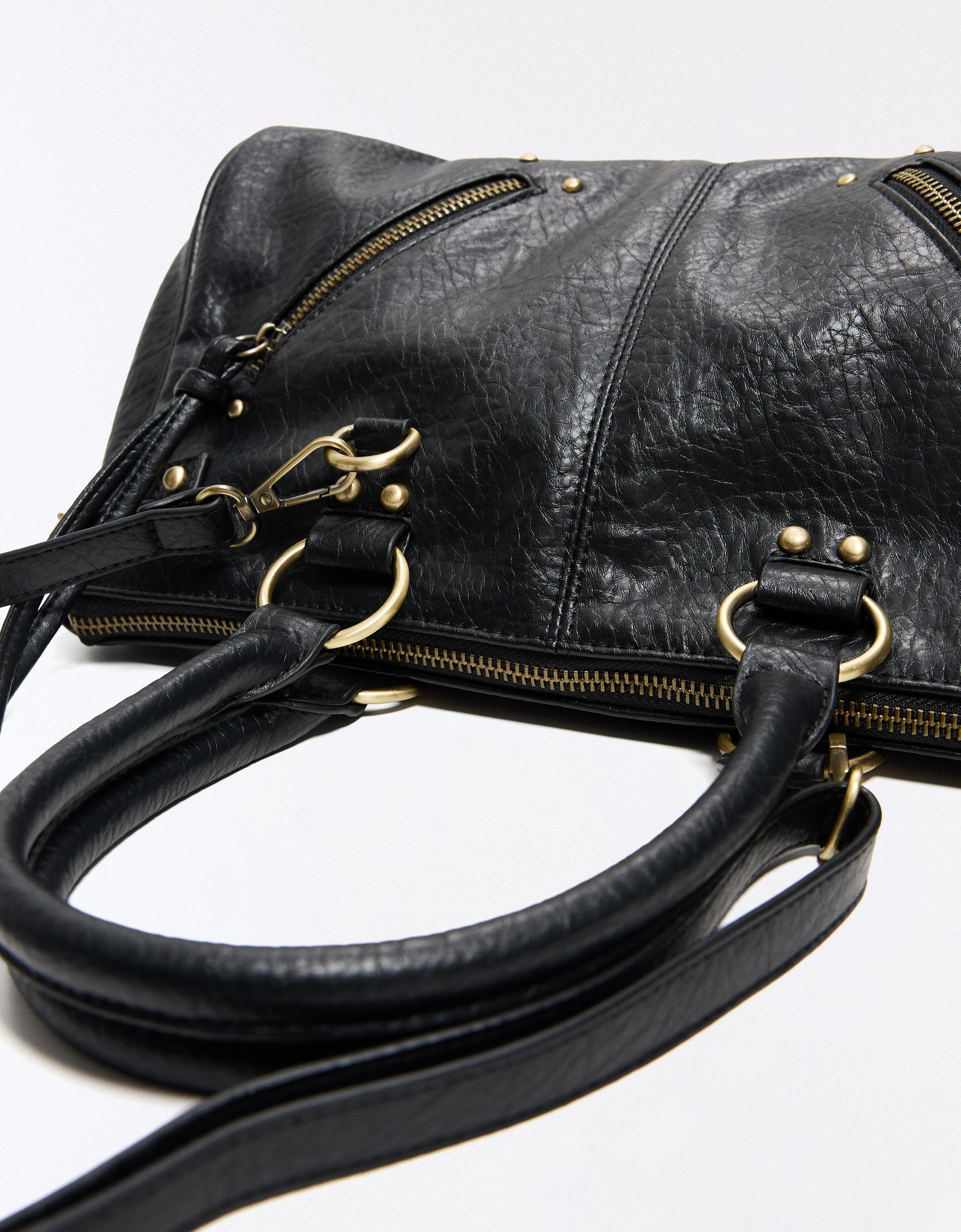 Zip detail bag — Black