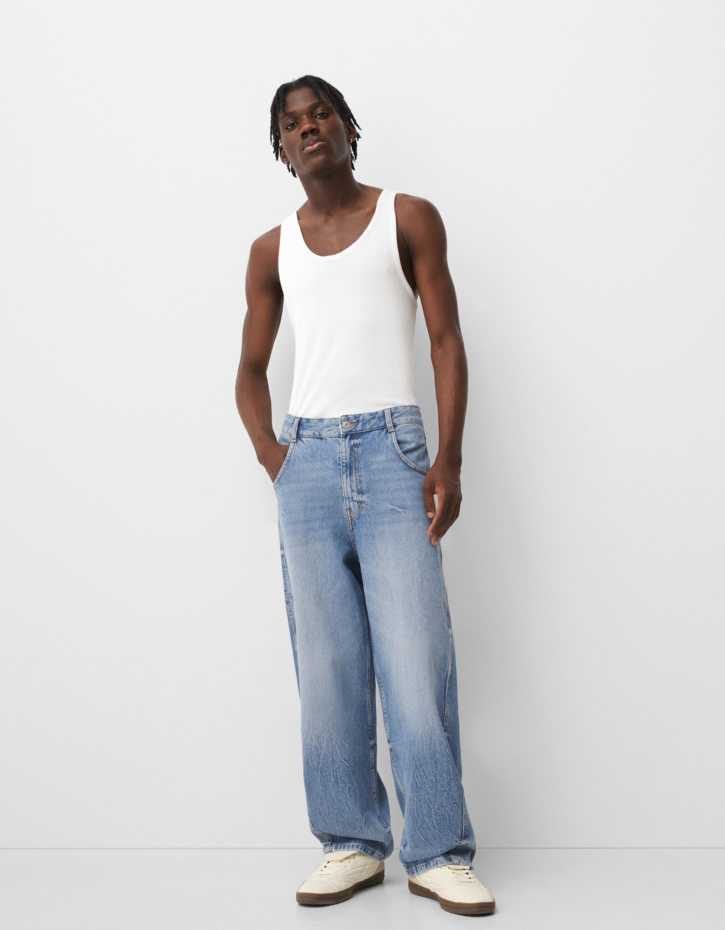 Denim jeans bershka sale