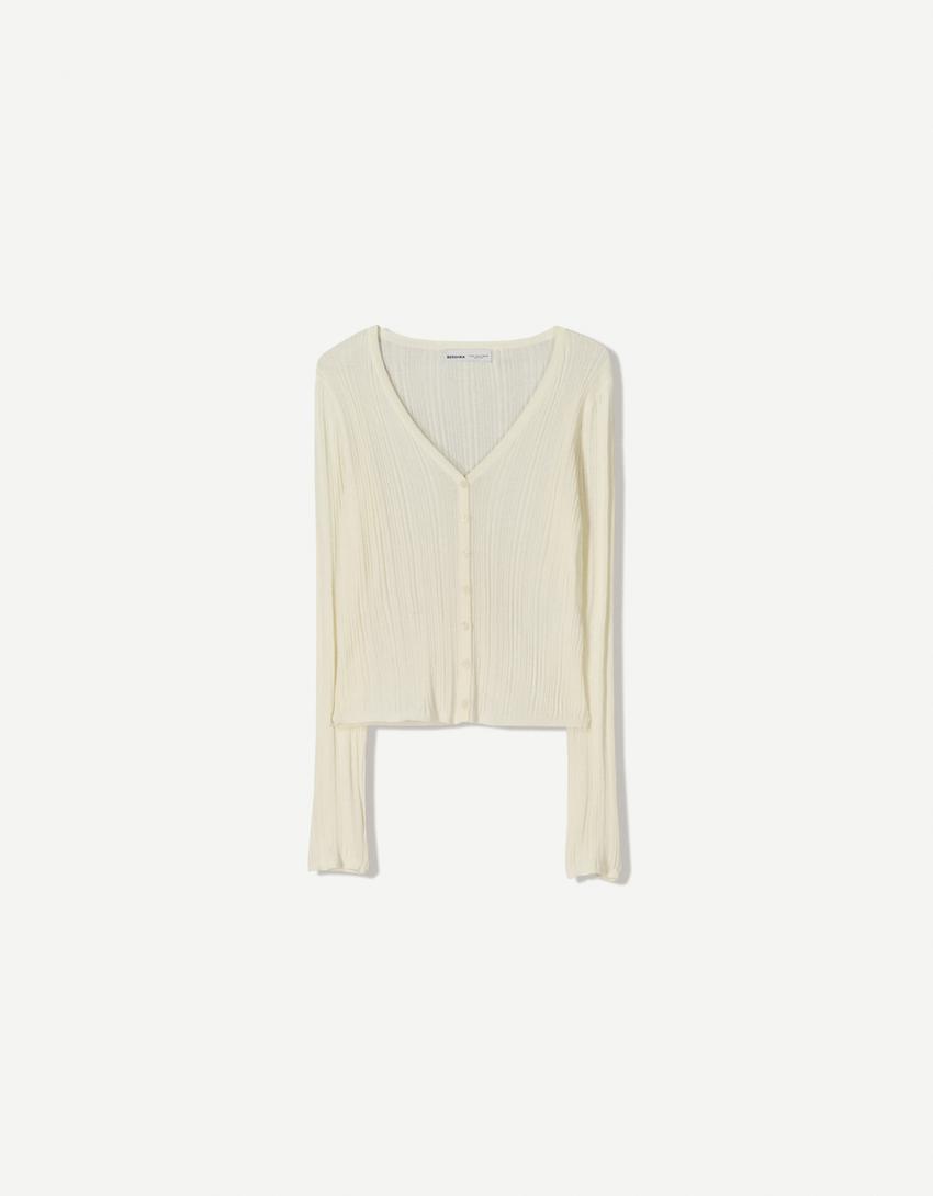 Cardigan boutonné à manches longues - Boutique Maman Cardigan boutonné à manches longues - Boutique Maman