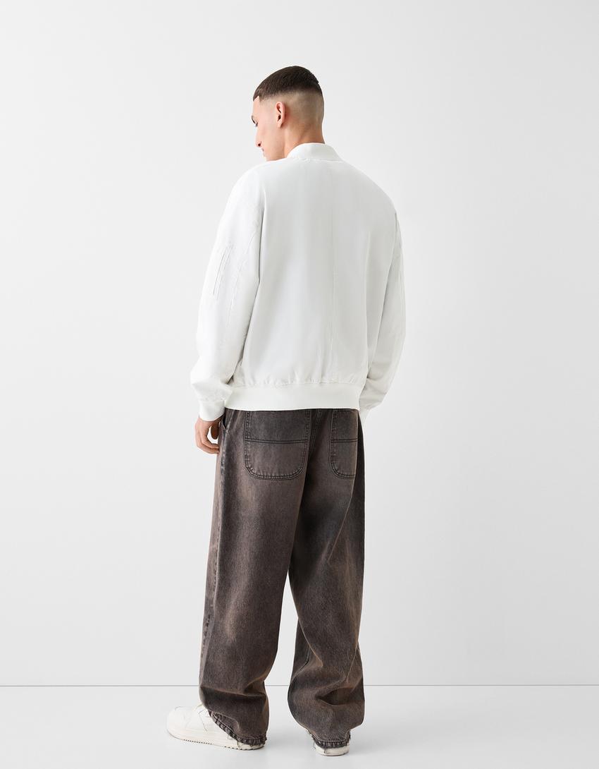 جاكيت بومبر خفيف-حجري-1