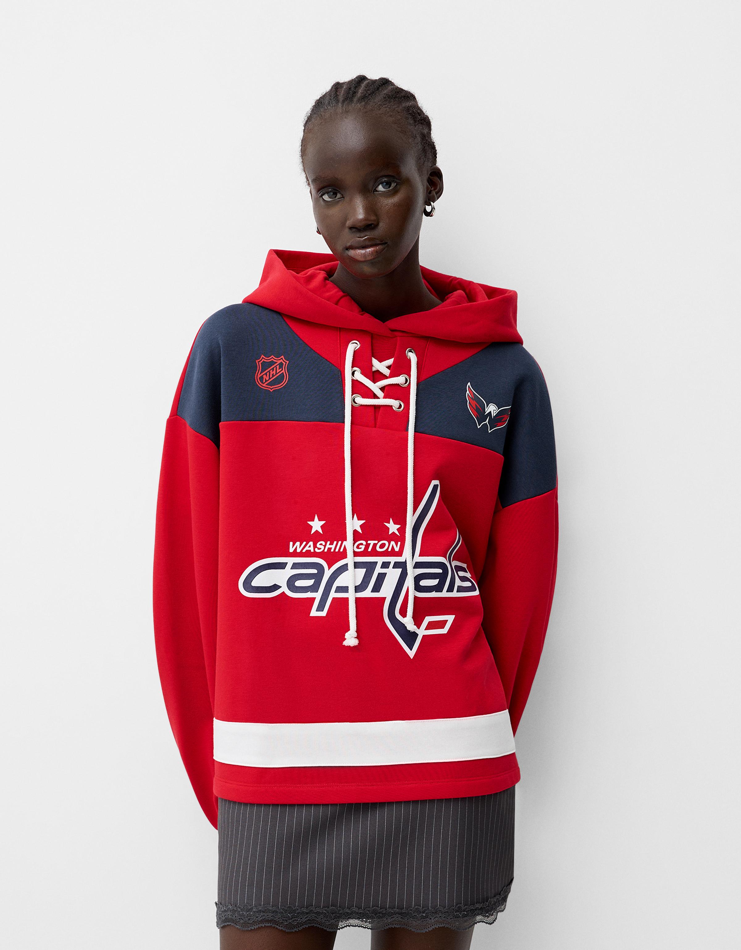 Bershka Hoodie Nhl Mit Kapuze Damen L Rot