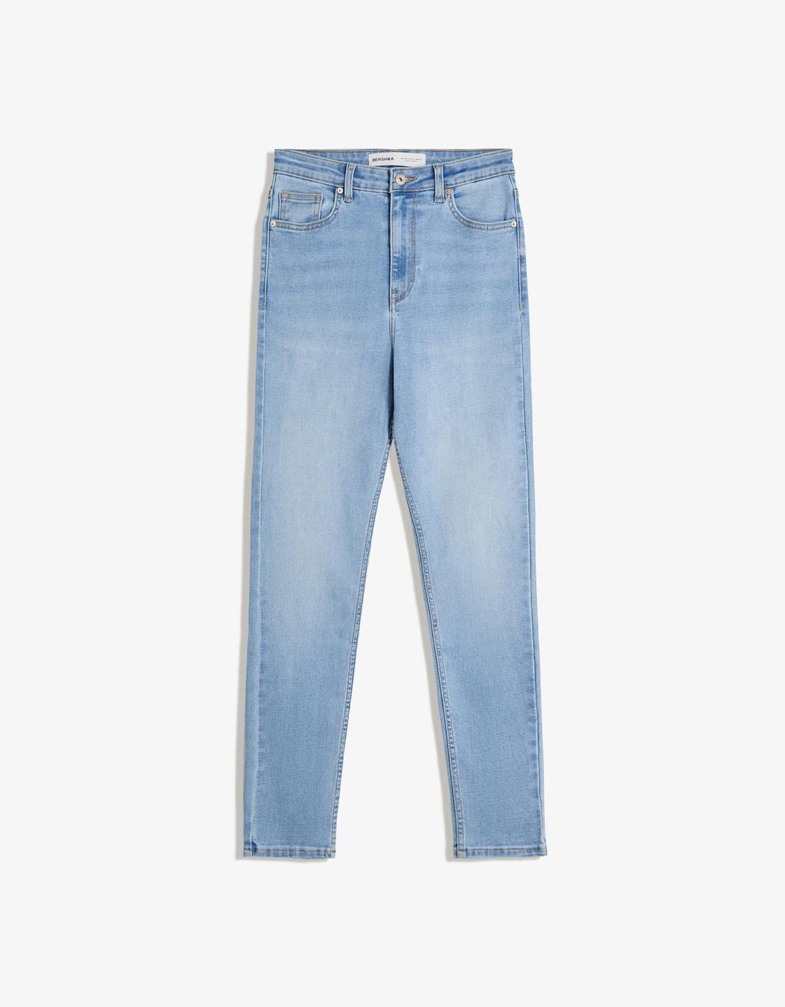 Super high-waist soft skinny jeans