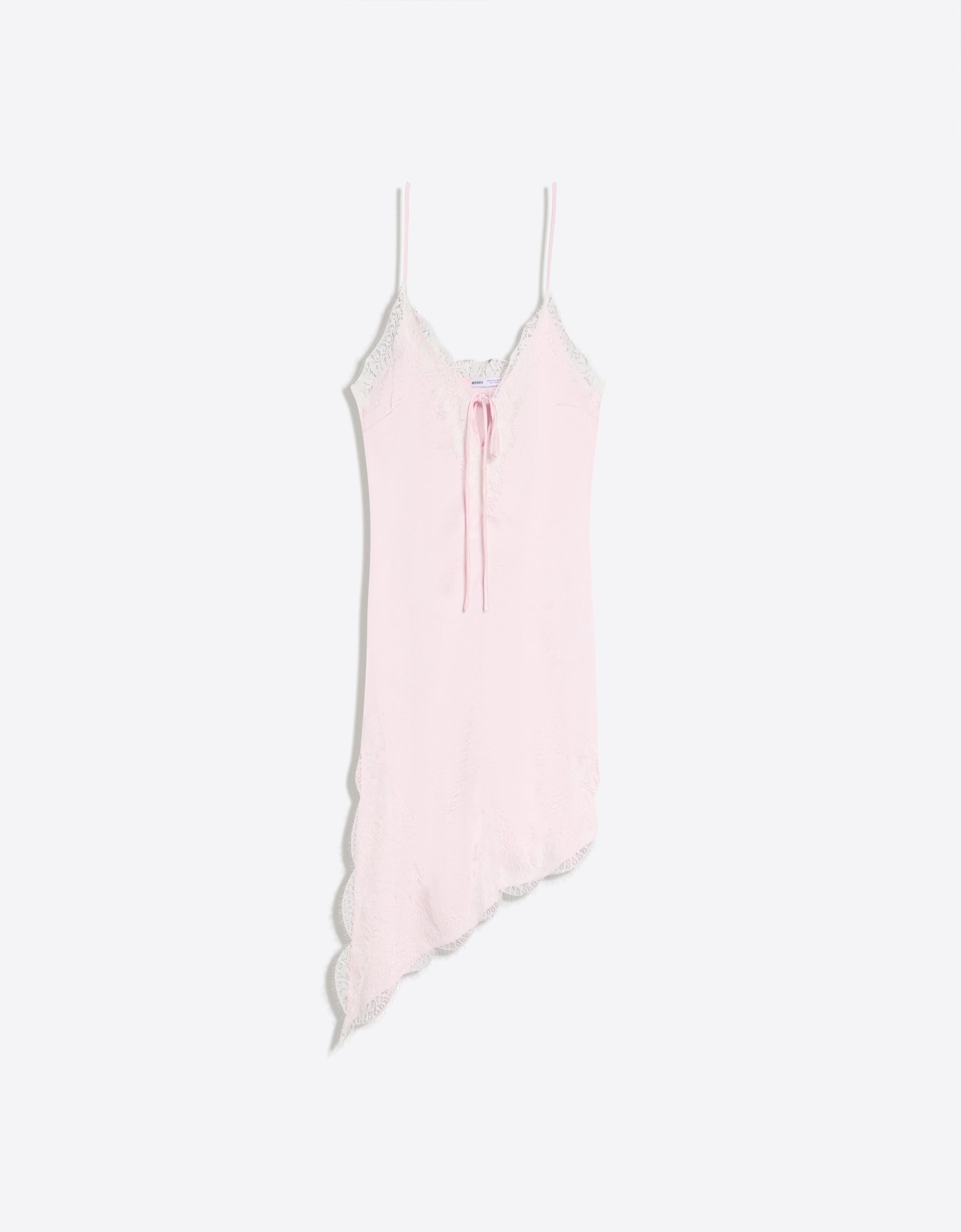 Asimetrik saten mini elbise - Görsel 41