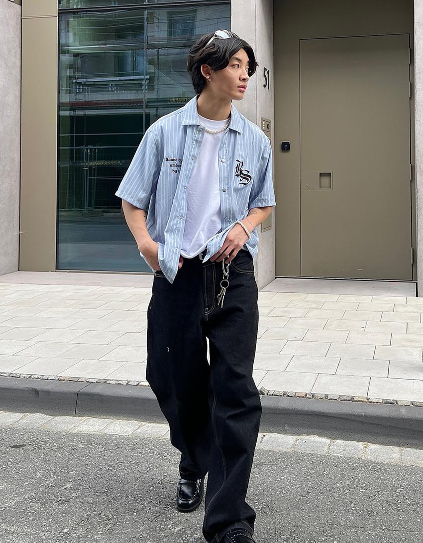 Super baggy jeans-Navy-2