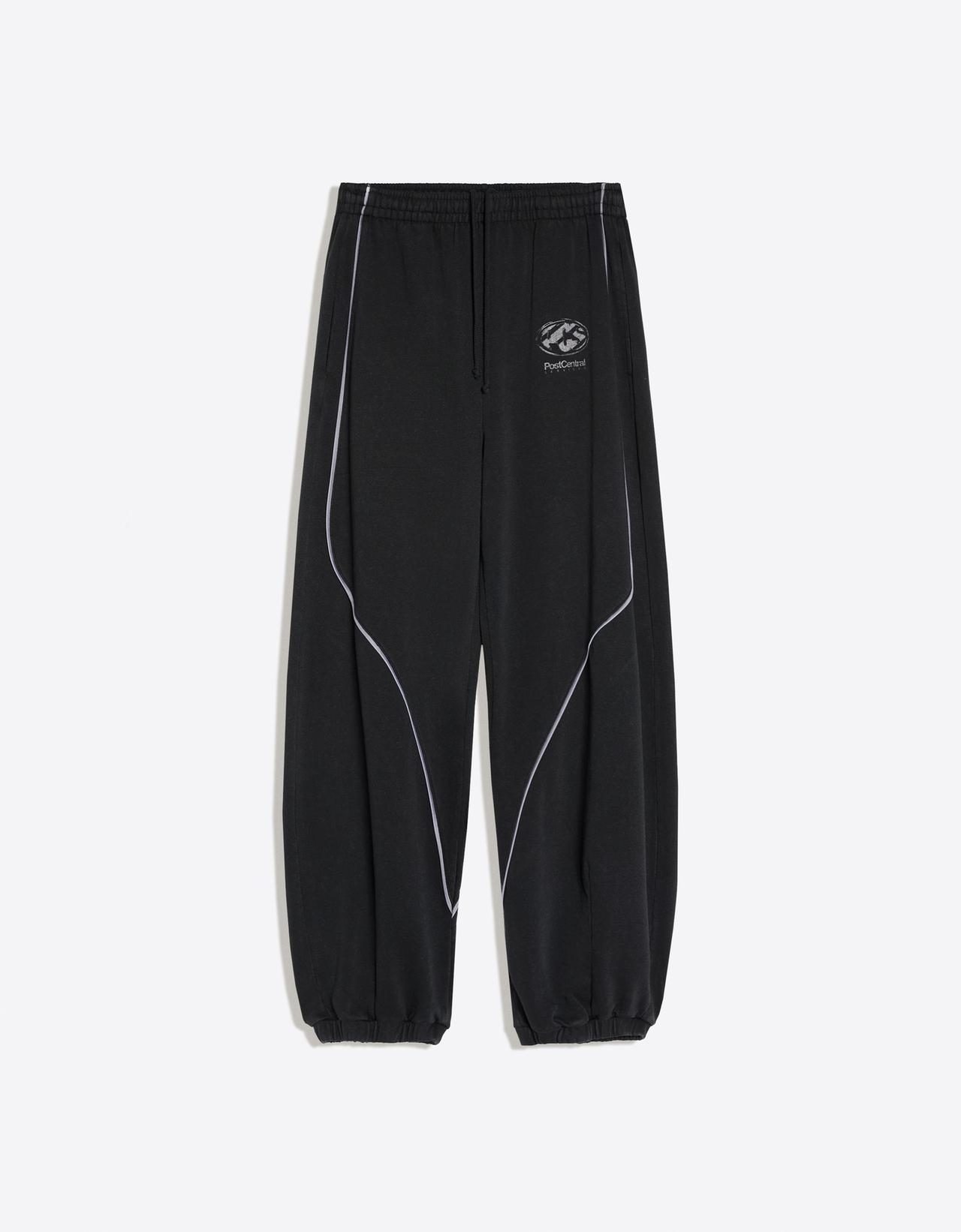 Washed baggy trousers — Grey