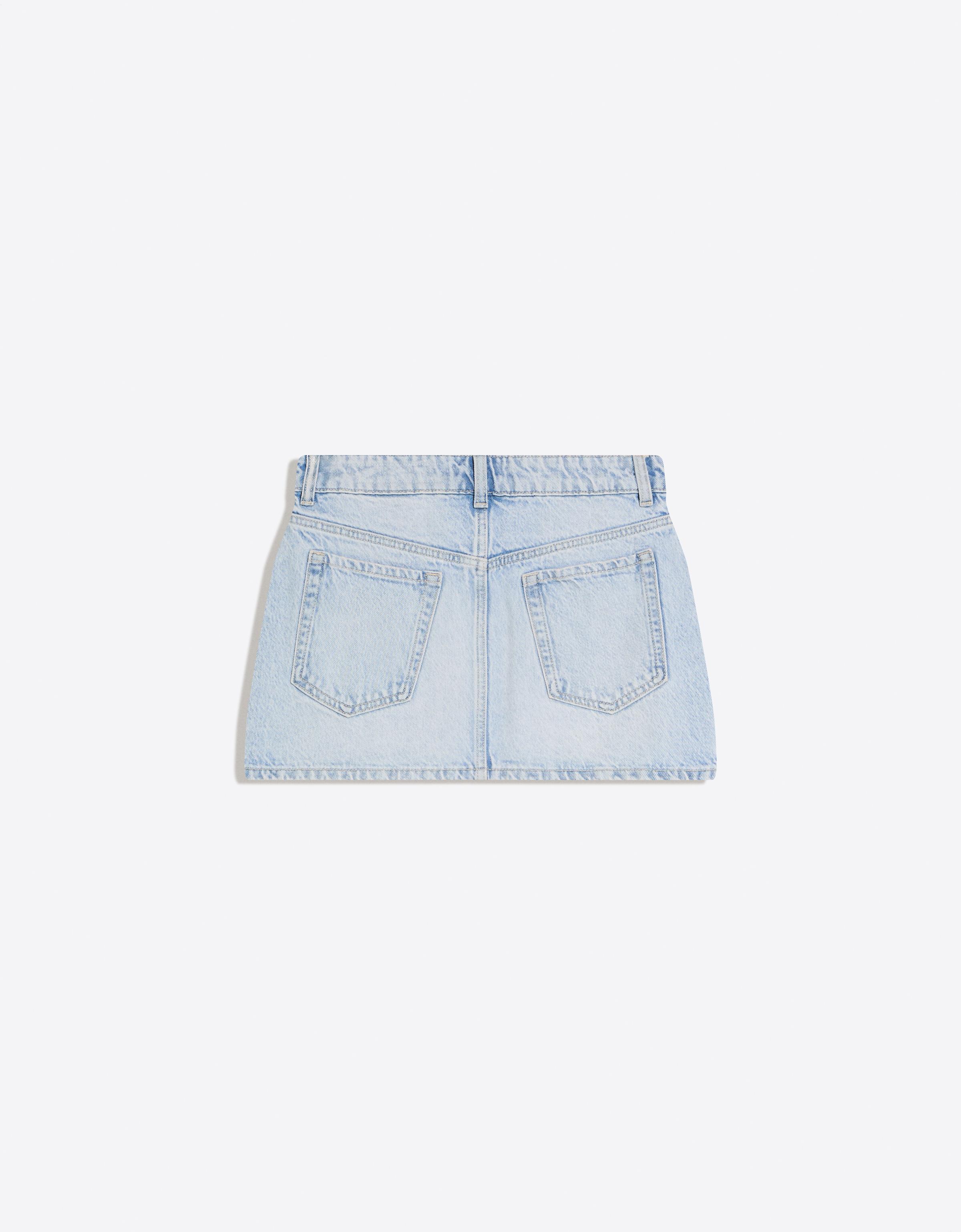 Denim mini etek - Görsel 22