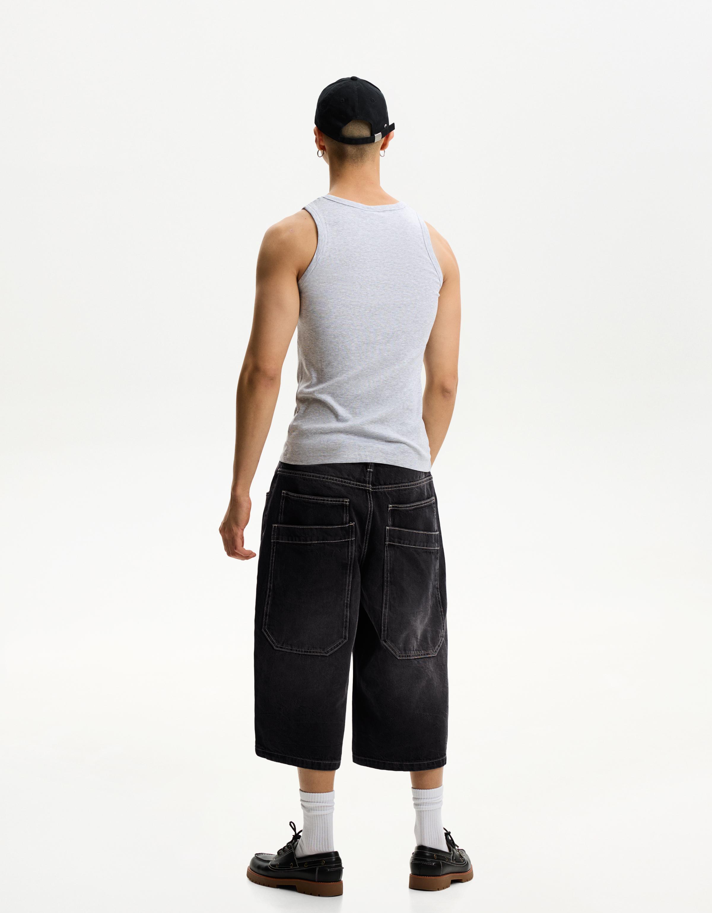 【新品未使用】Bershka Bermuda jorts バミューダ　デニム 新品未使用】Bershka Bermuda jorts バミューダ デニム - メルカリ