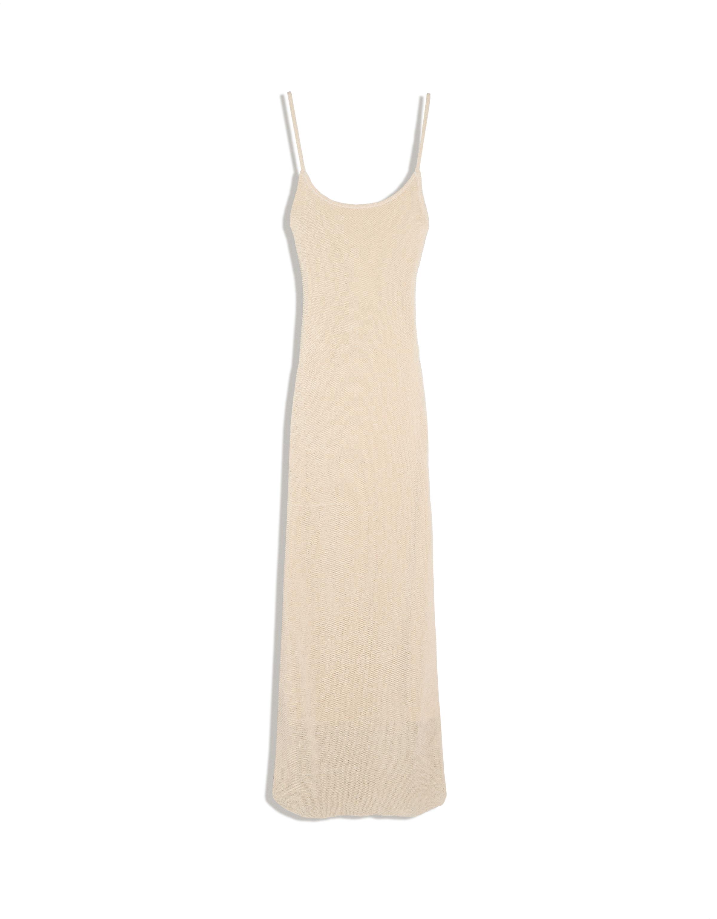Mini dress with back straps — Cream
