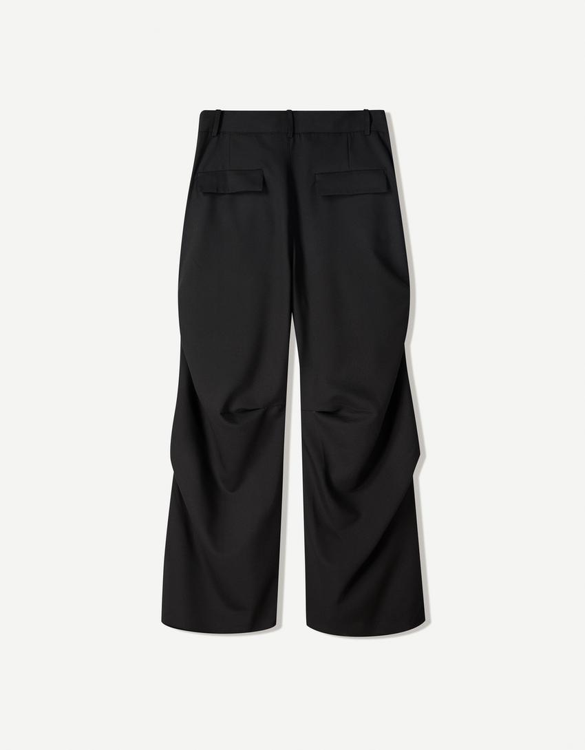 Pantalón CA7RIEL & Paco Amoroso superbaggy dobras-Negro-1