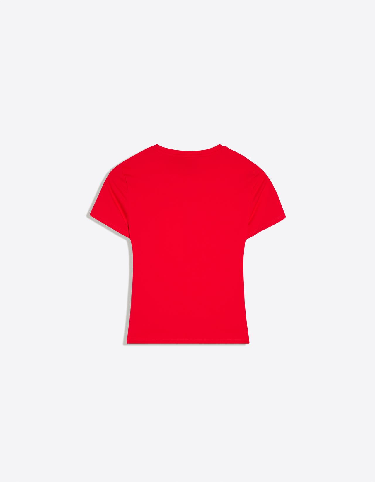 Short sleeve technical fabric breathable & quick-dry T-shirt — Red