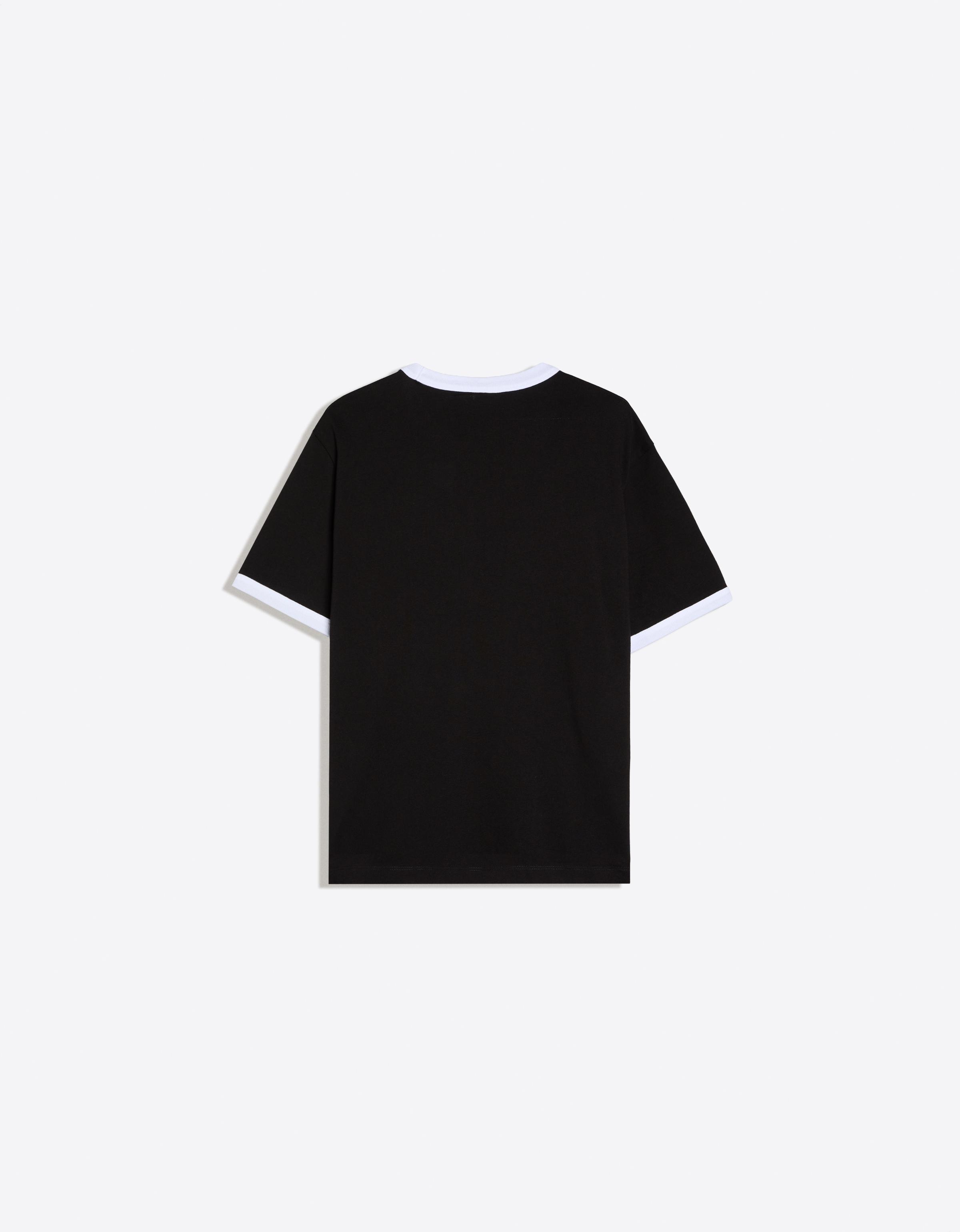 Slim fit printed T-shirt — Black