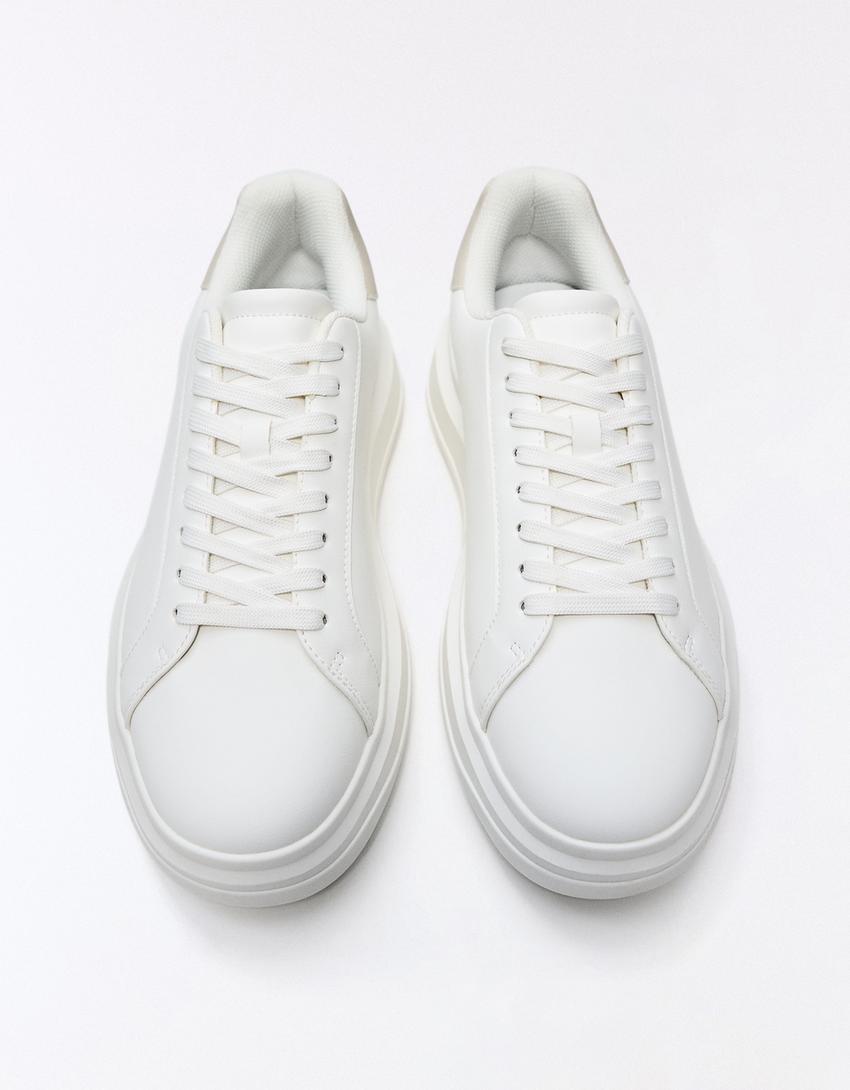 Baskets volume-Blanc