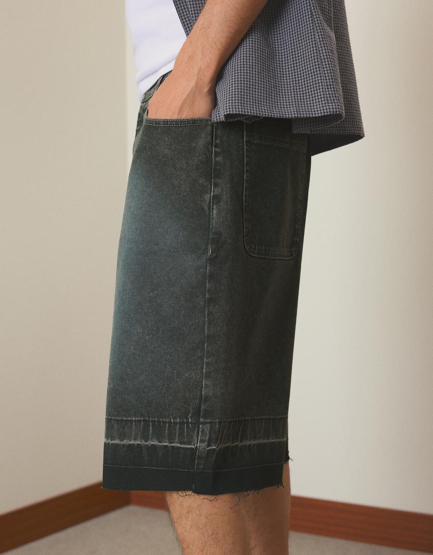 Skater Bermuda shorts-Green