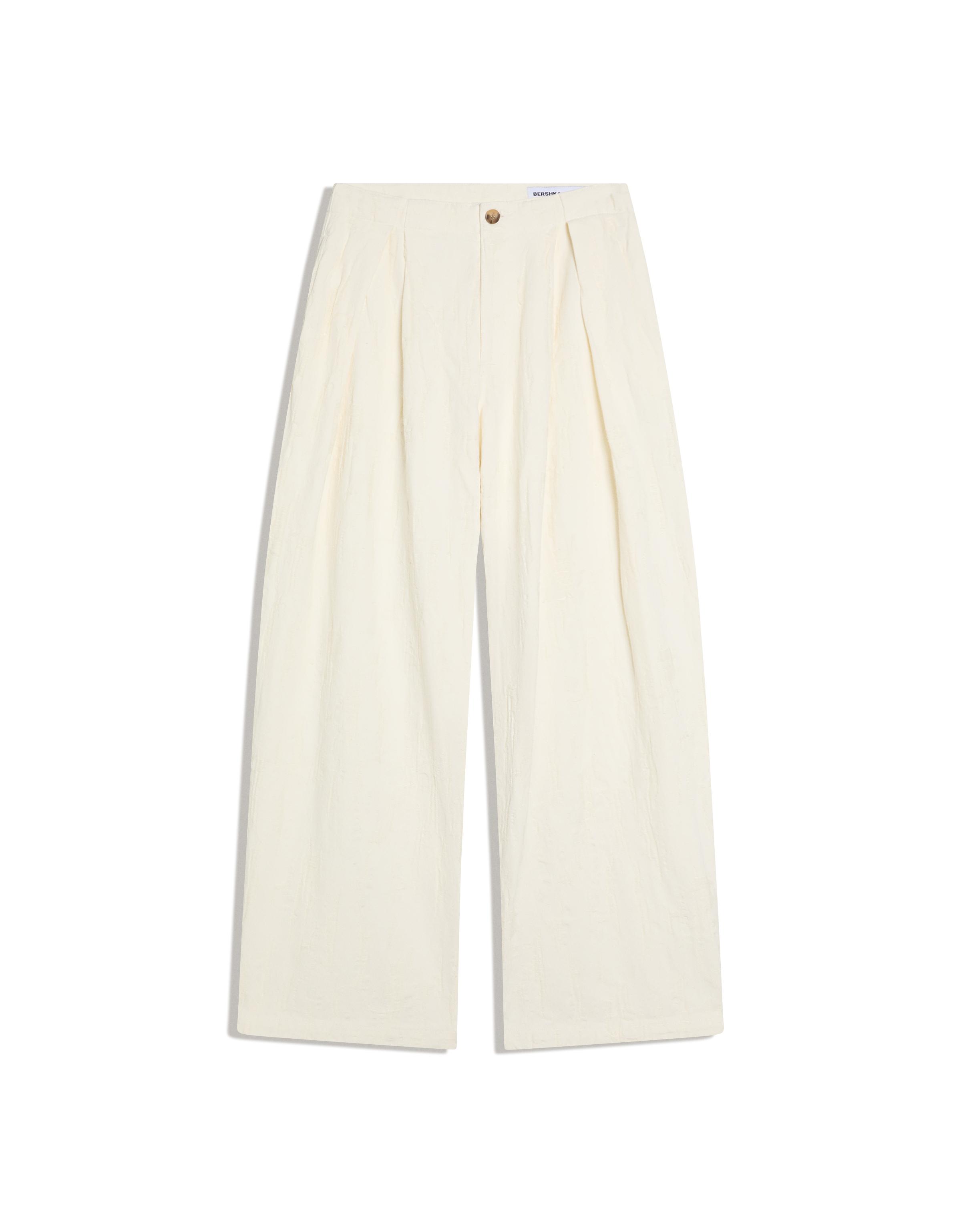 Low-rise wide-leg darted jeans
