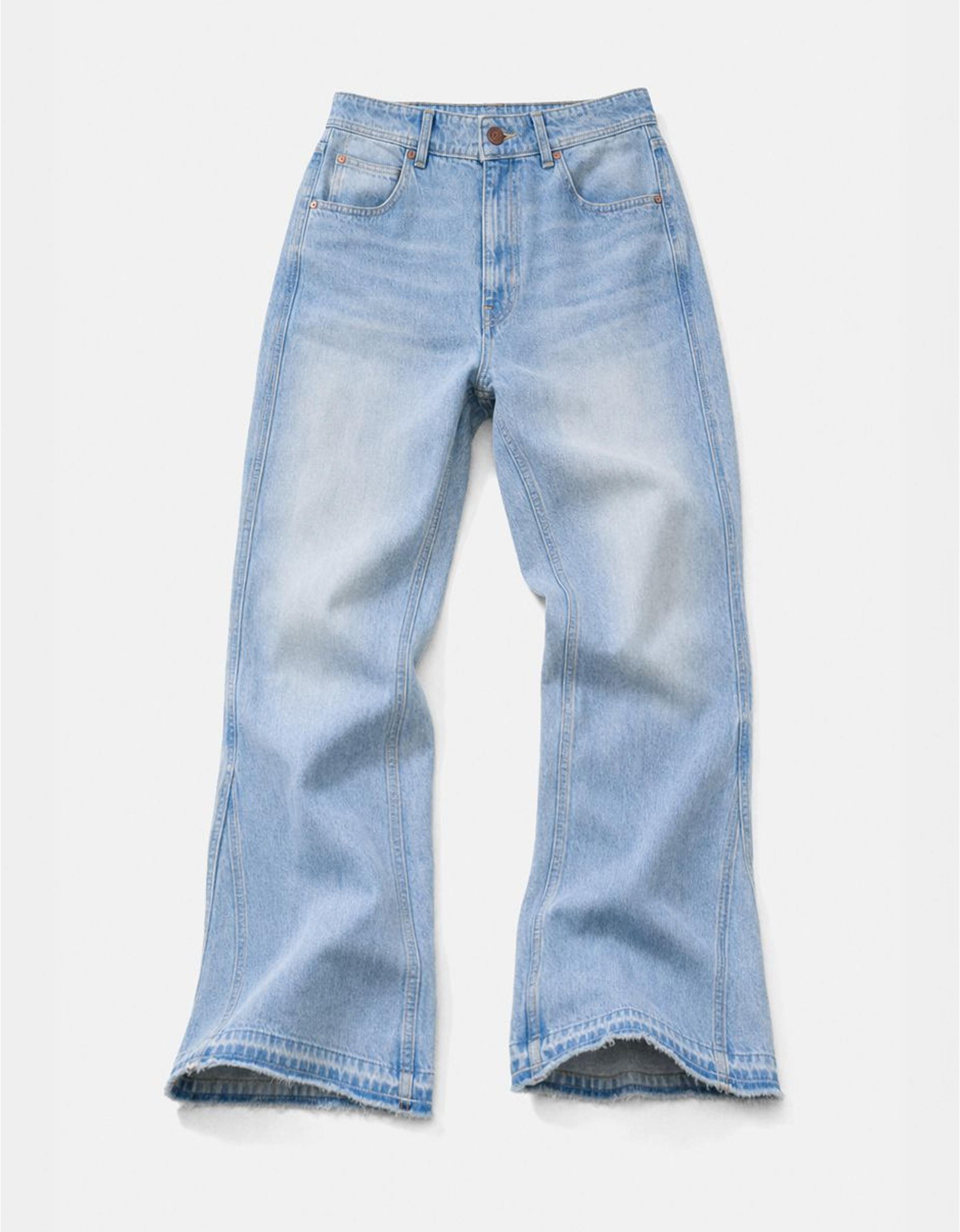 Straight flared jeans — Light blue