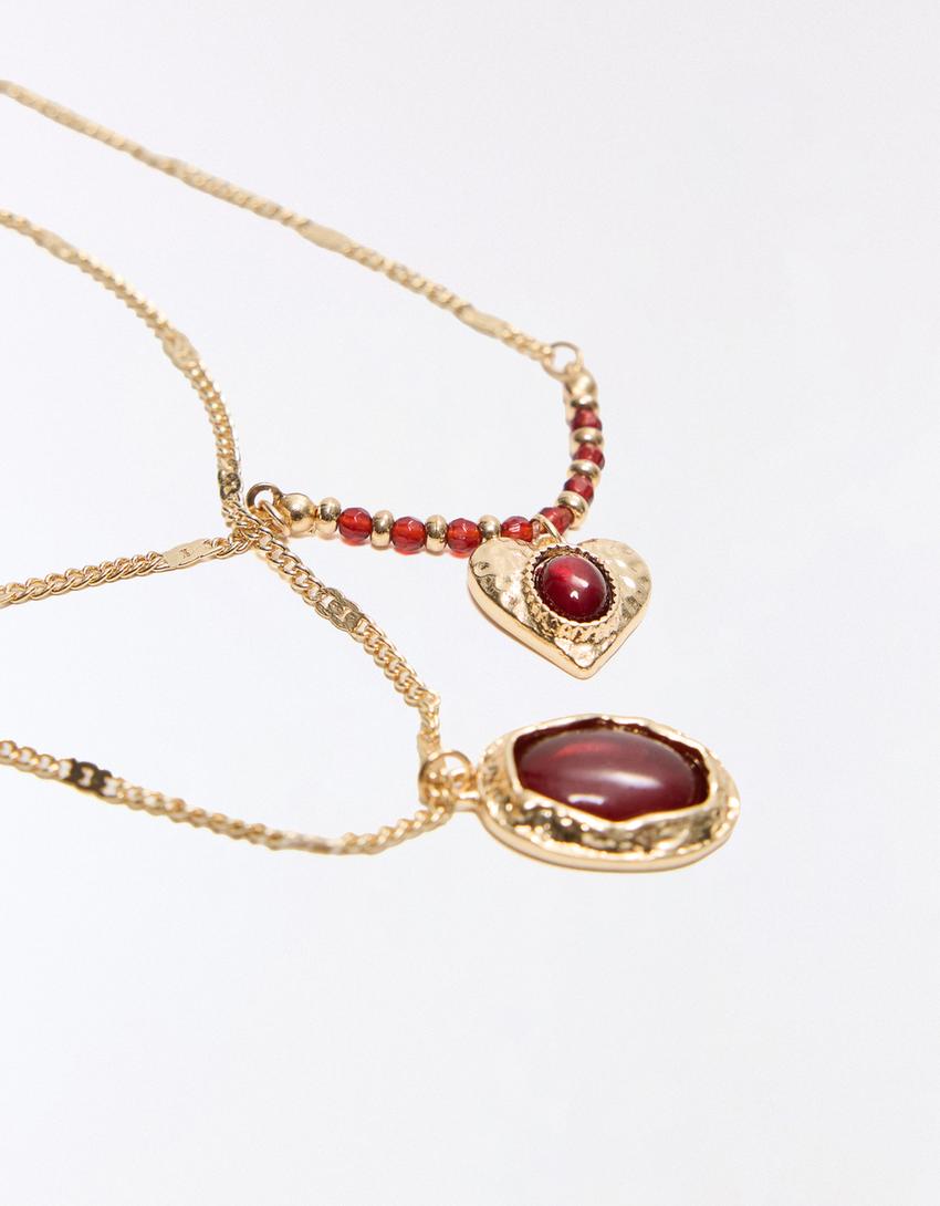 Set di collane con perline-Oro