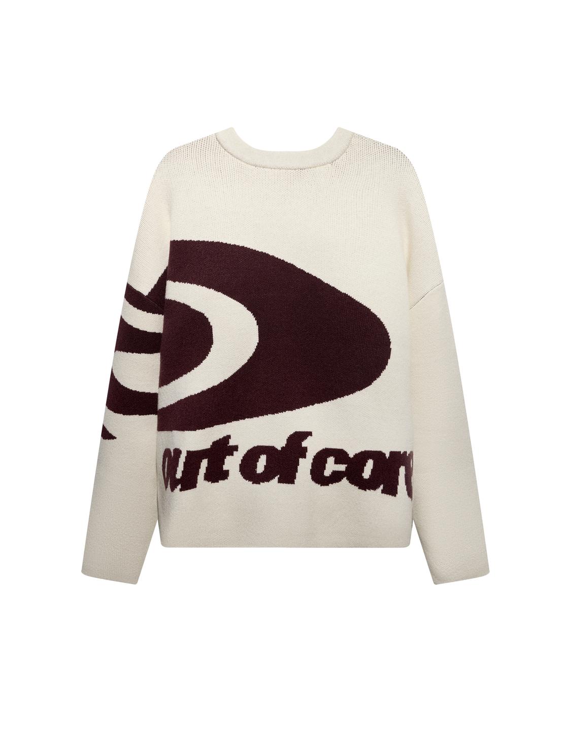 Out of core jacquard sweater