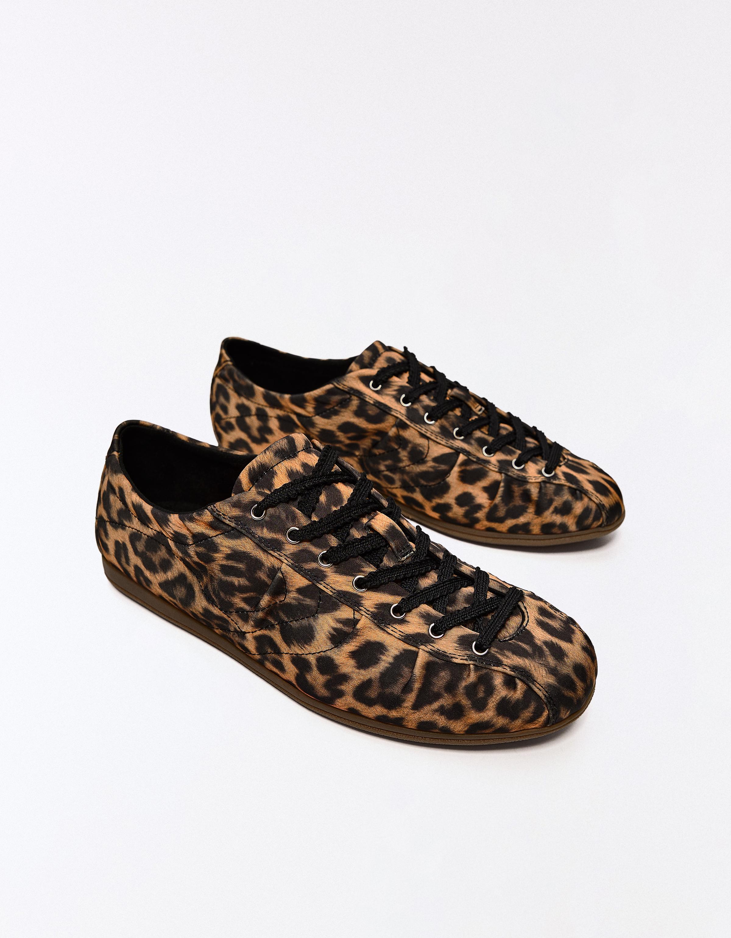 Leopard print low-profile trainers — ANIMAL PRINT