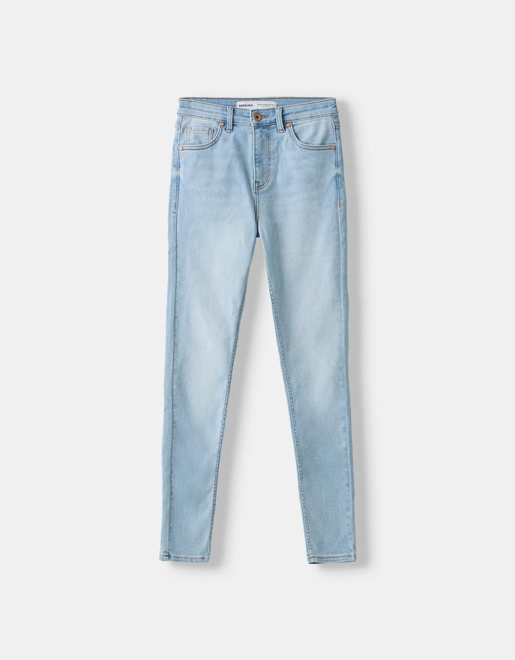 Süper yüksek bel skinny fit jean