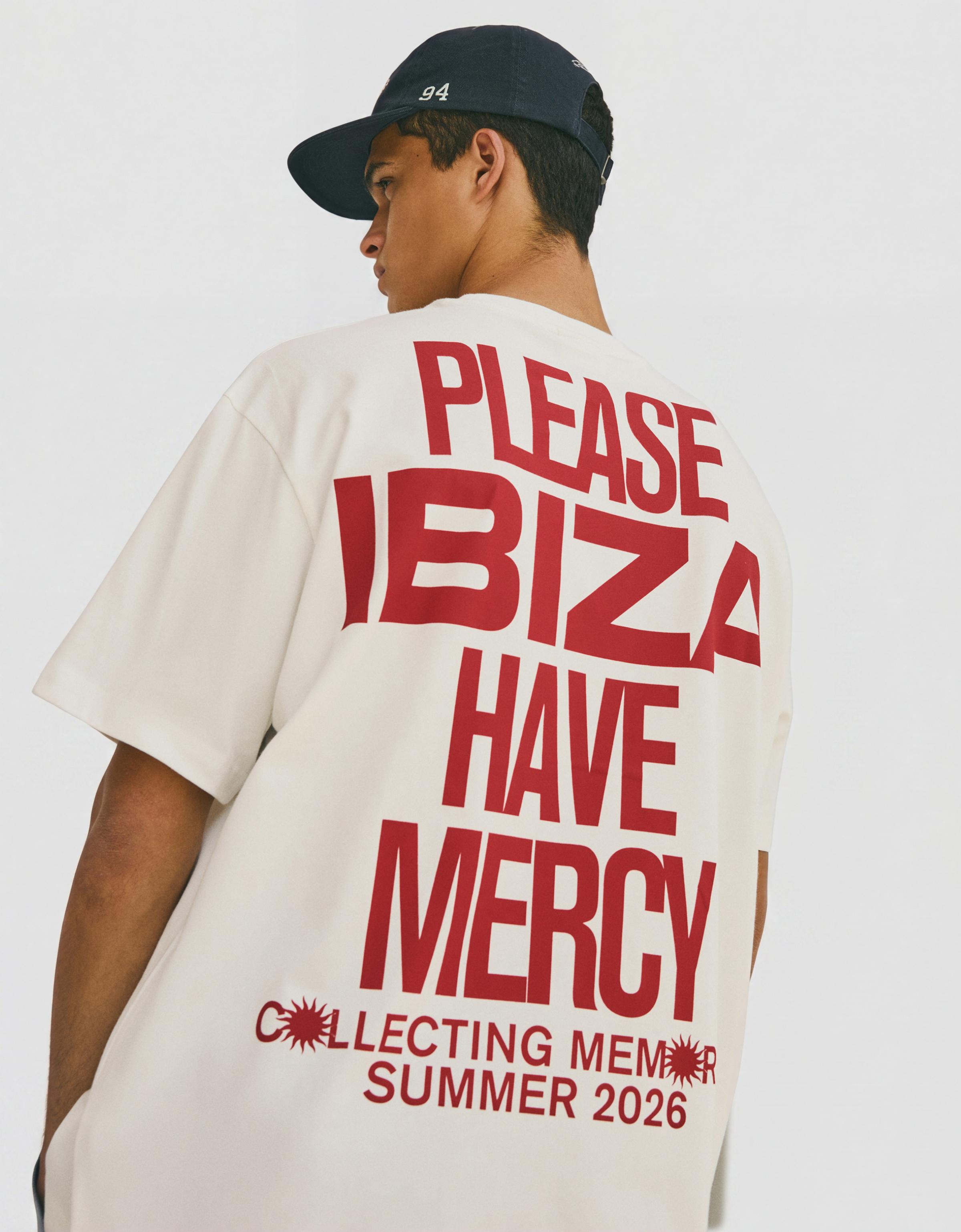 Short sleeve print T-shirt — White