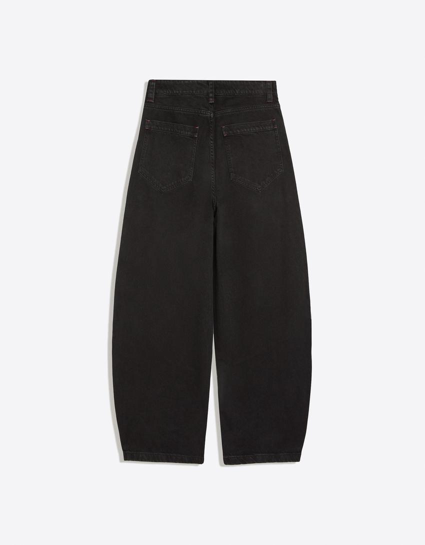 Barrel fit jeans-Black