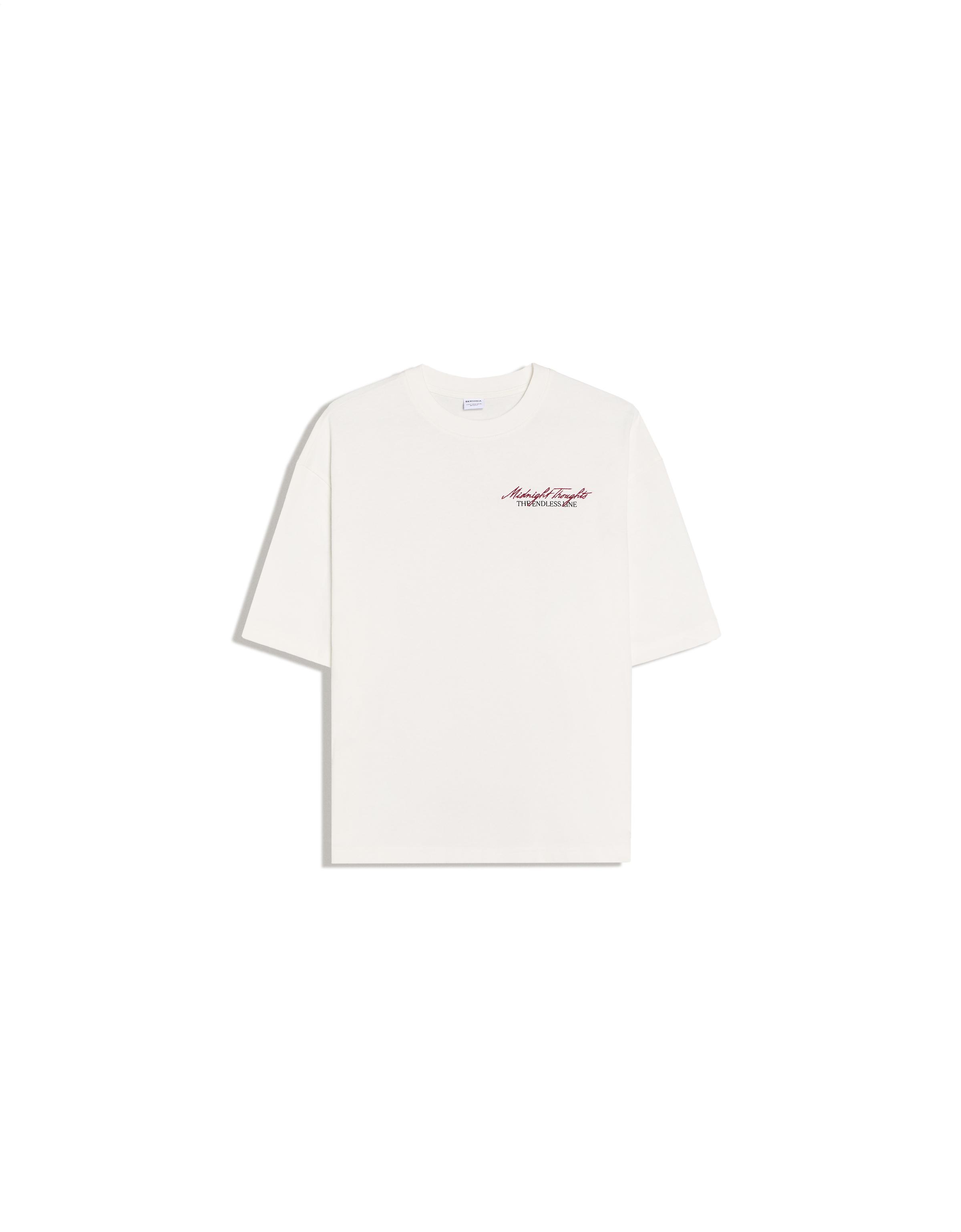 Short sleeve print T-shirt — White