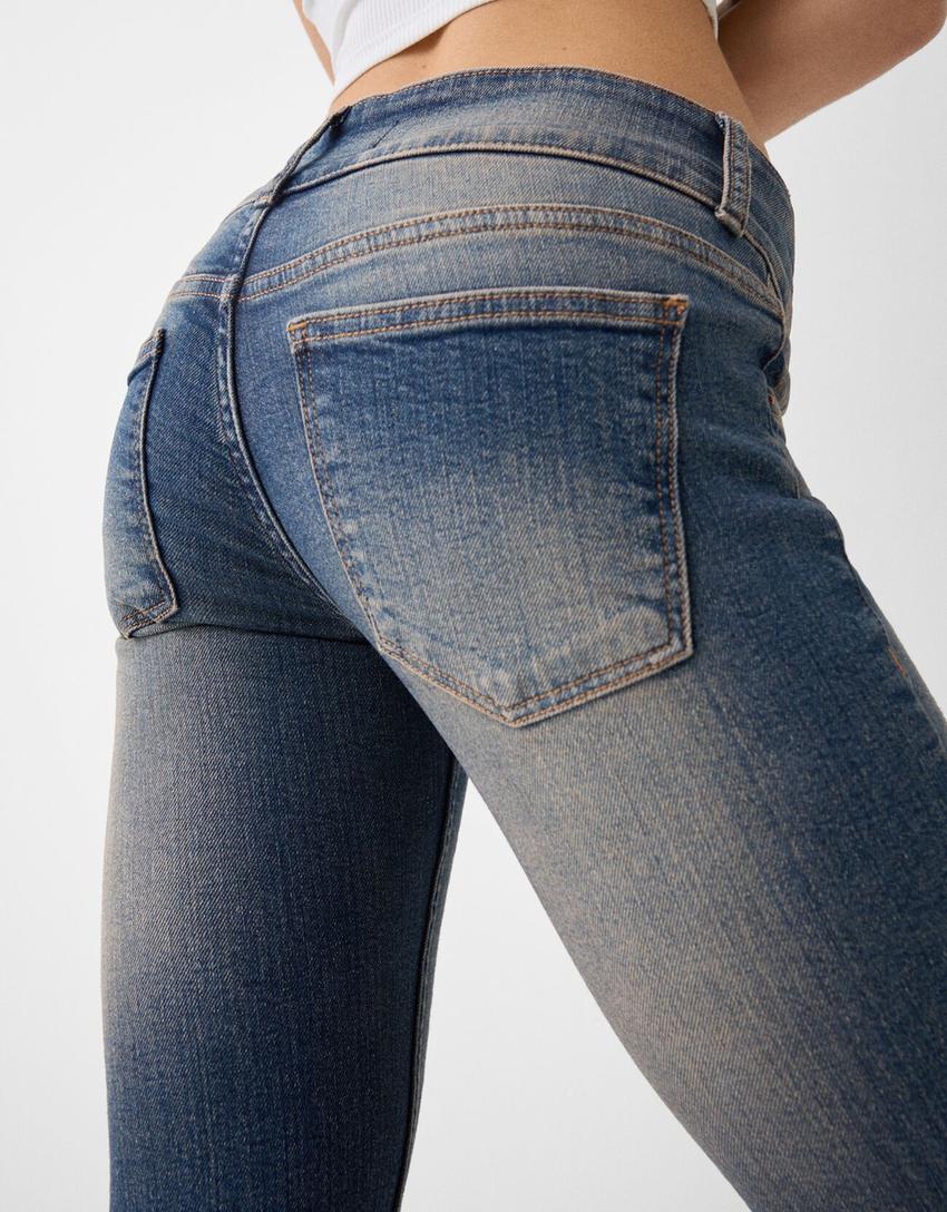 Low waist bootcut jeans-Blauw-3