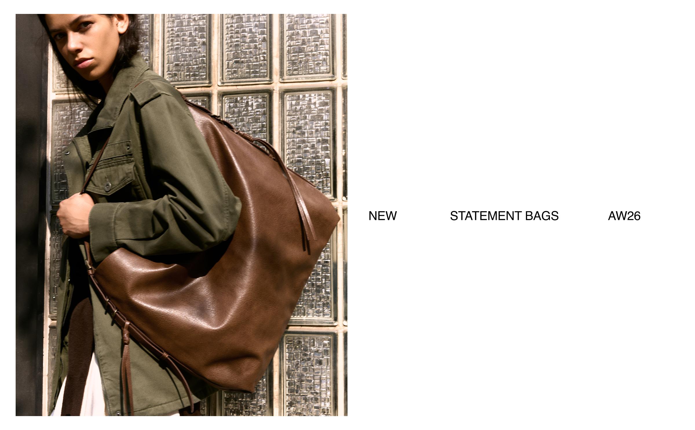 Bucket bag with details — Brown