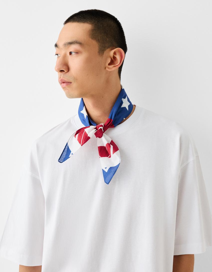 وشاح مطبوع-أحمر-1