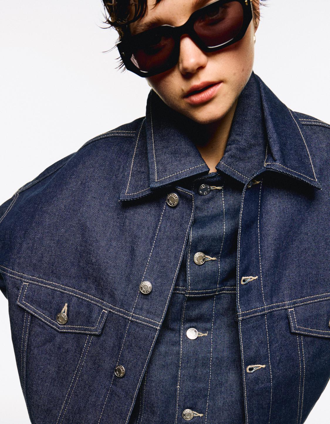 Denim trucker jacket