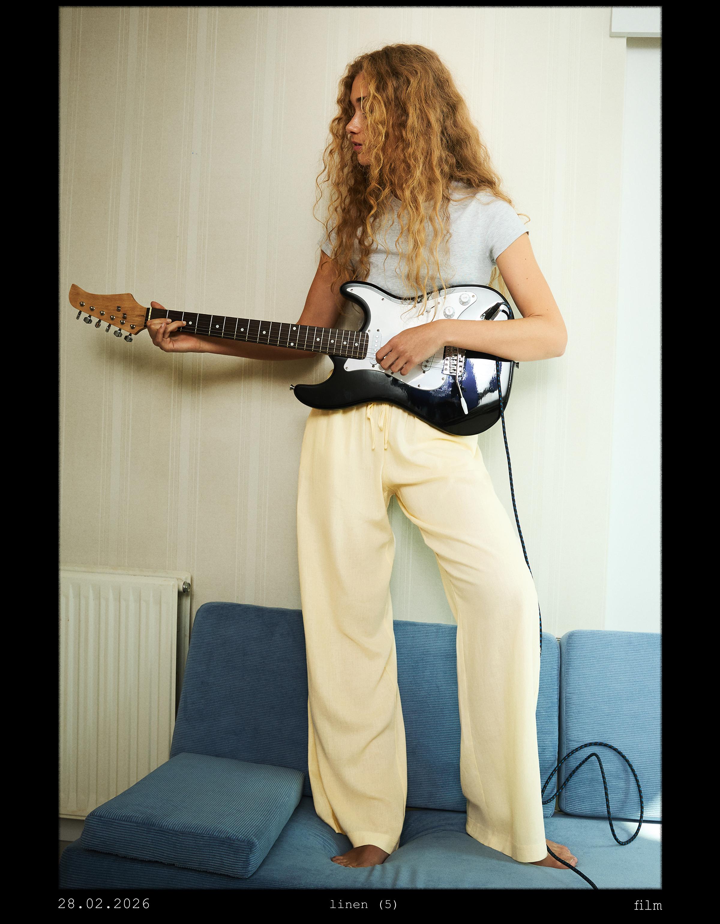 Beli lastikli pantolon - Görsel 231