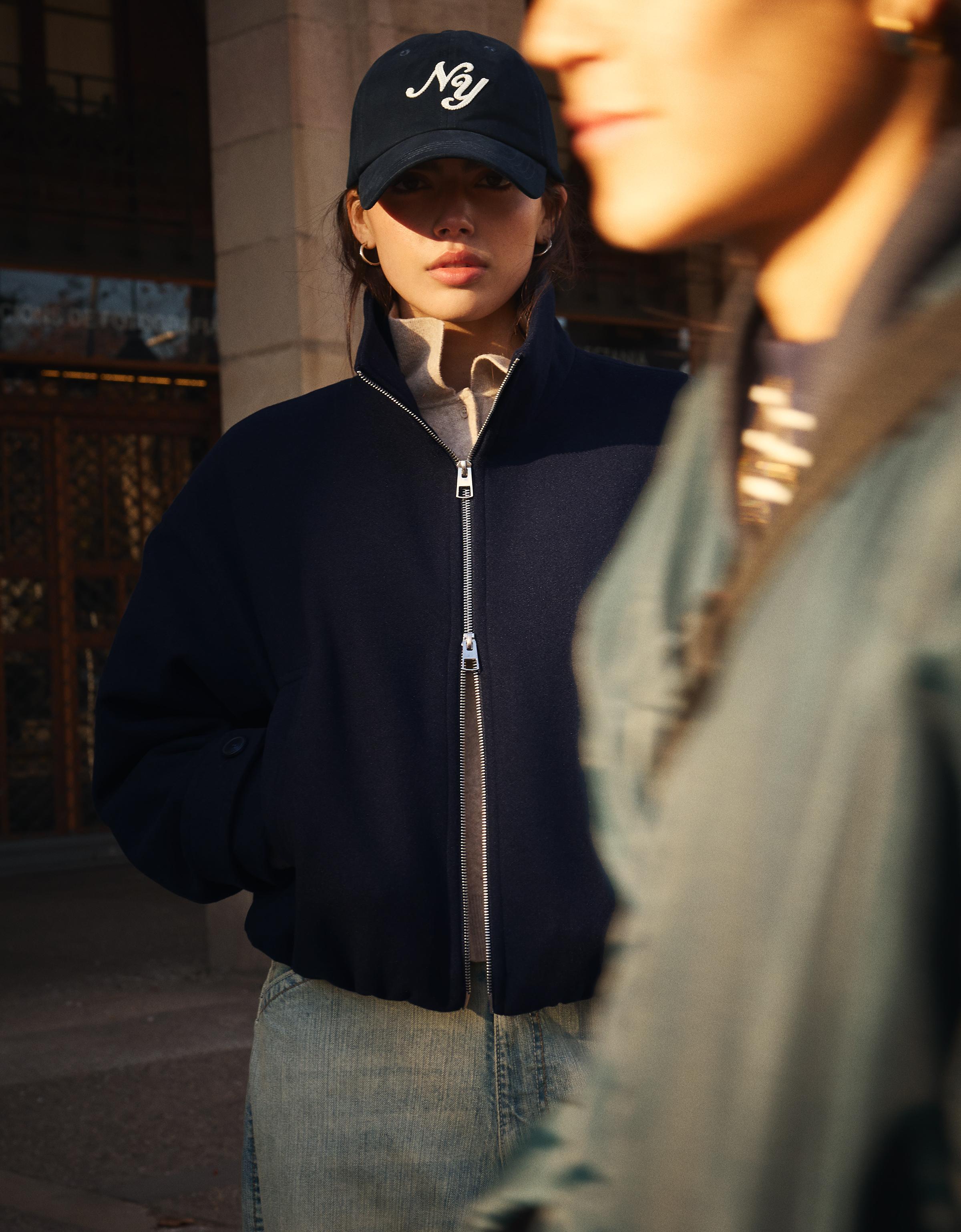 Soft touch jacket — Navy