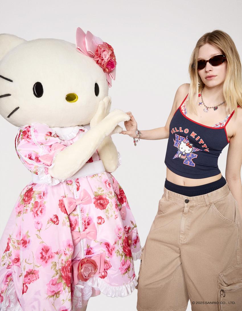 Топ на бретелях Hello Kitty-Морской-1