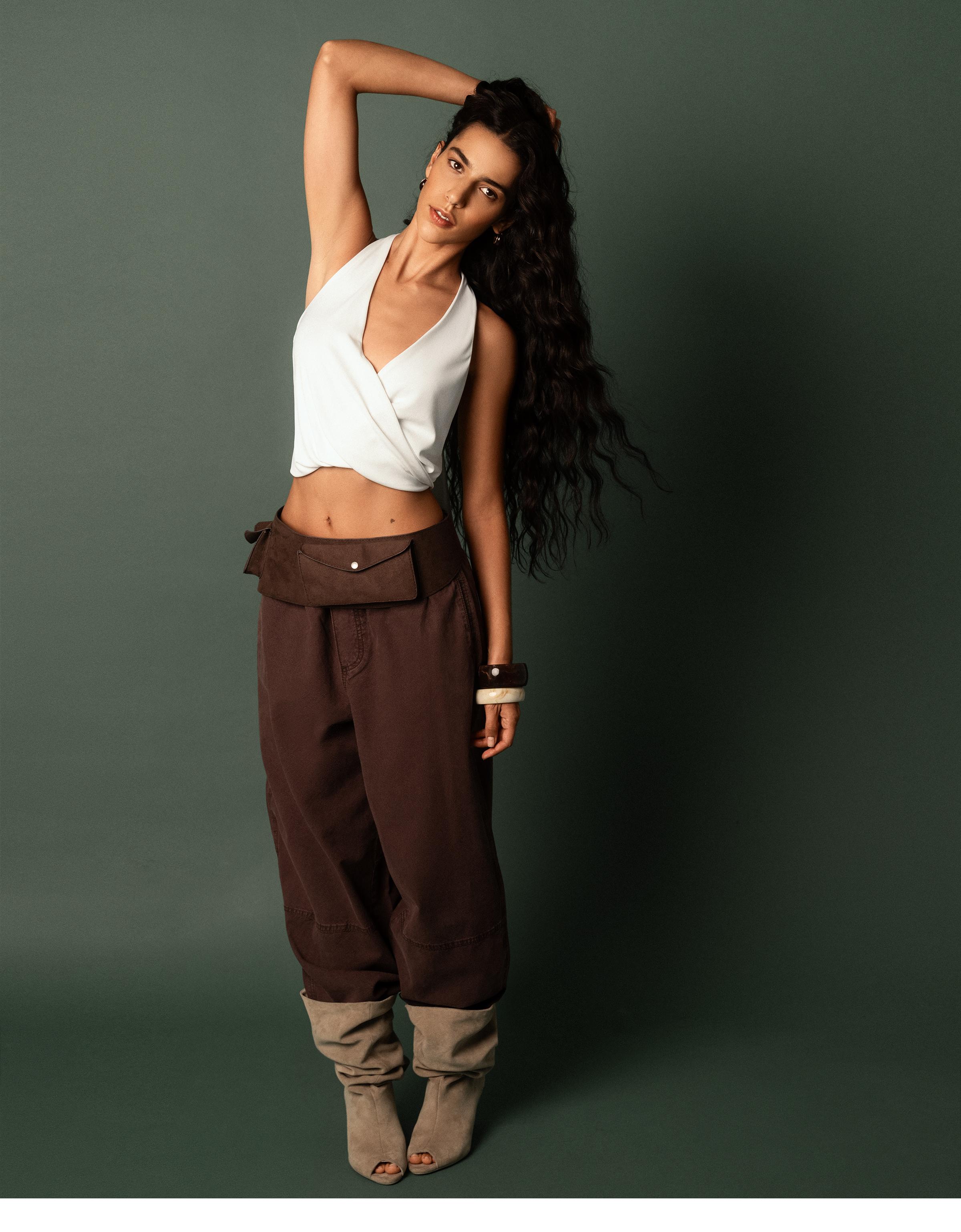 Düşük bel wide balloon fit jean - Görsel 36