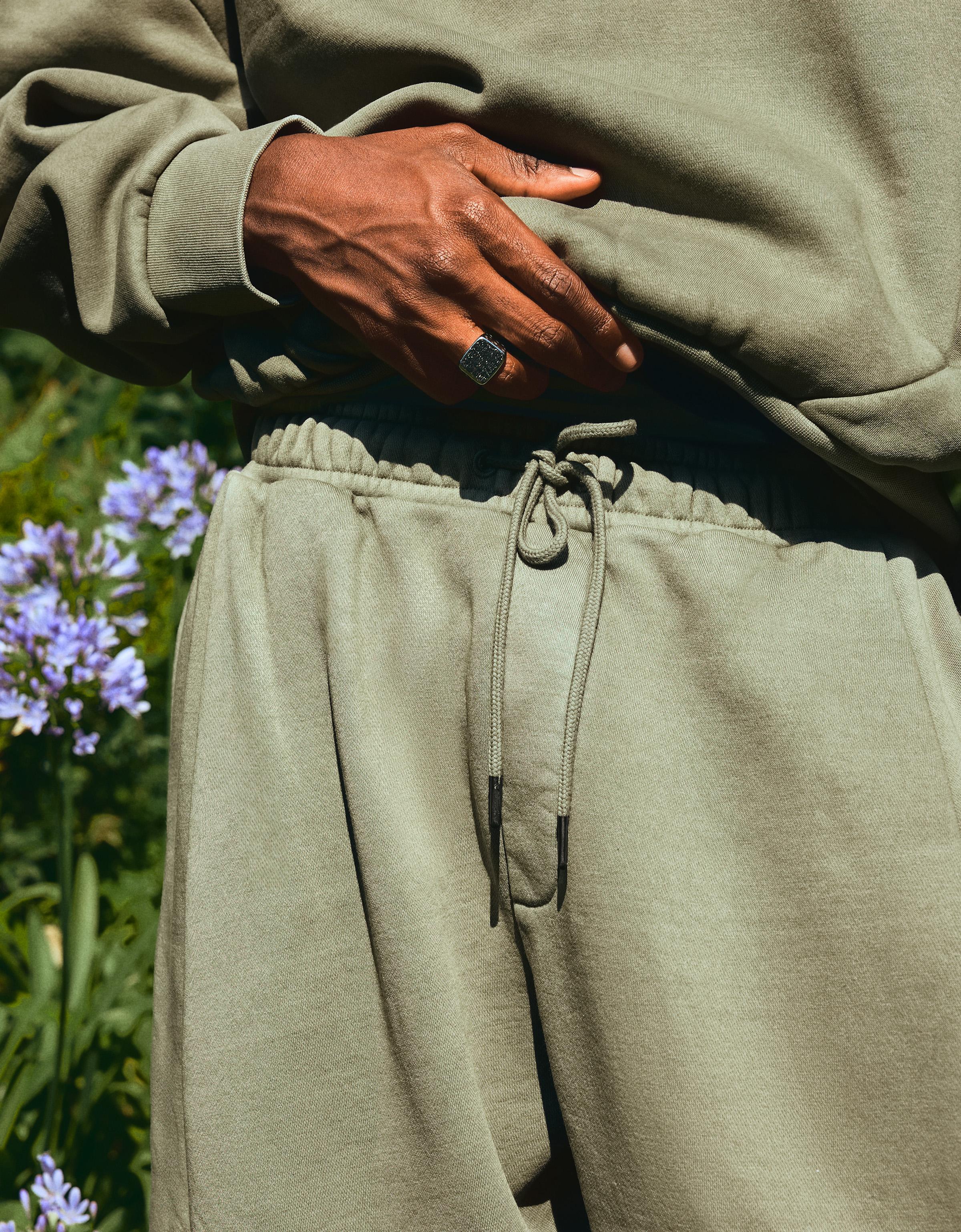 Balloon trousers with washed effect — Khaki