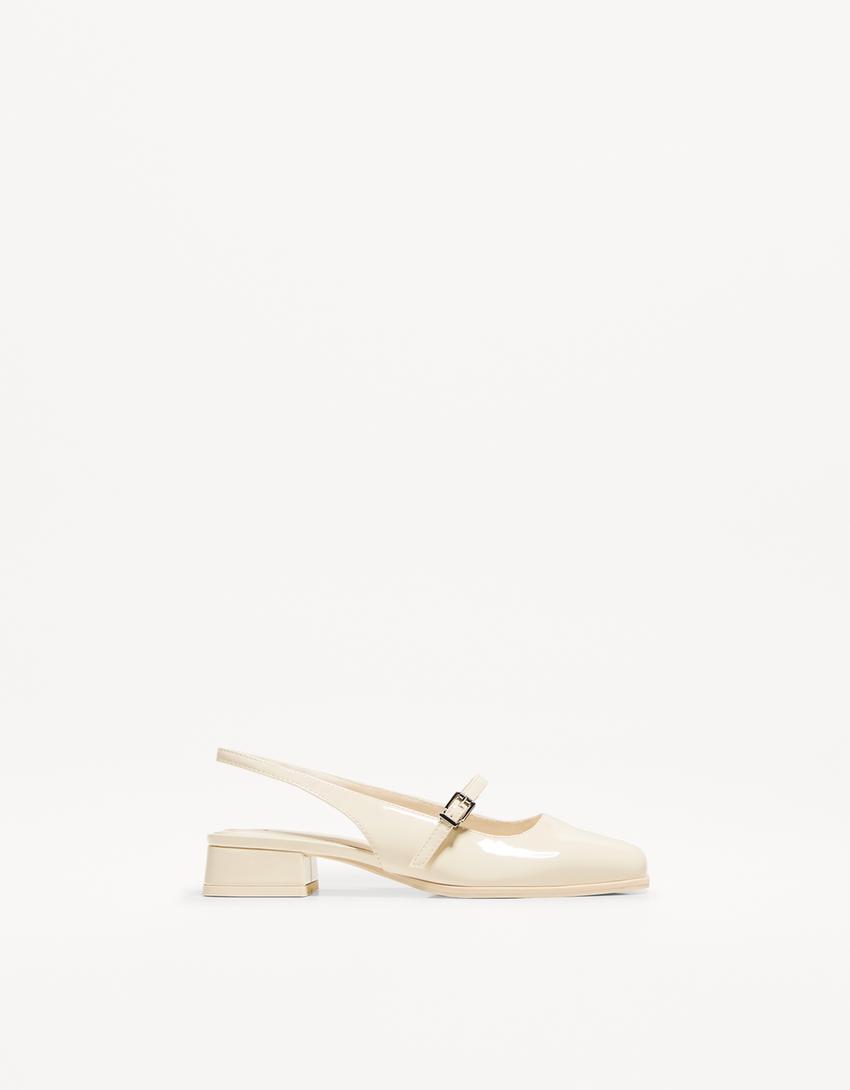 Slingback Mary Janes met blokhak - Dames | Bershka