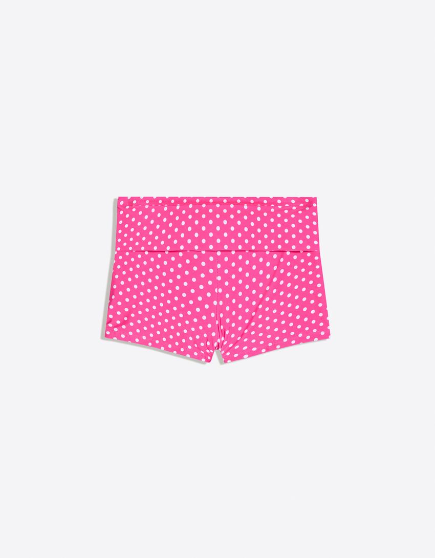 Braguita bikini culotte lunares-Fucsia