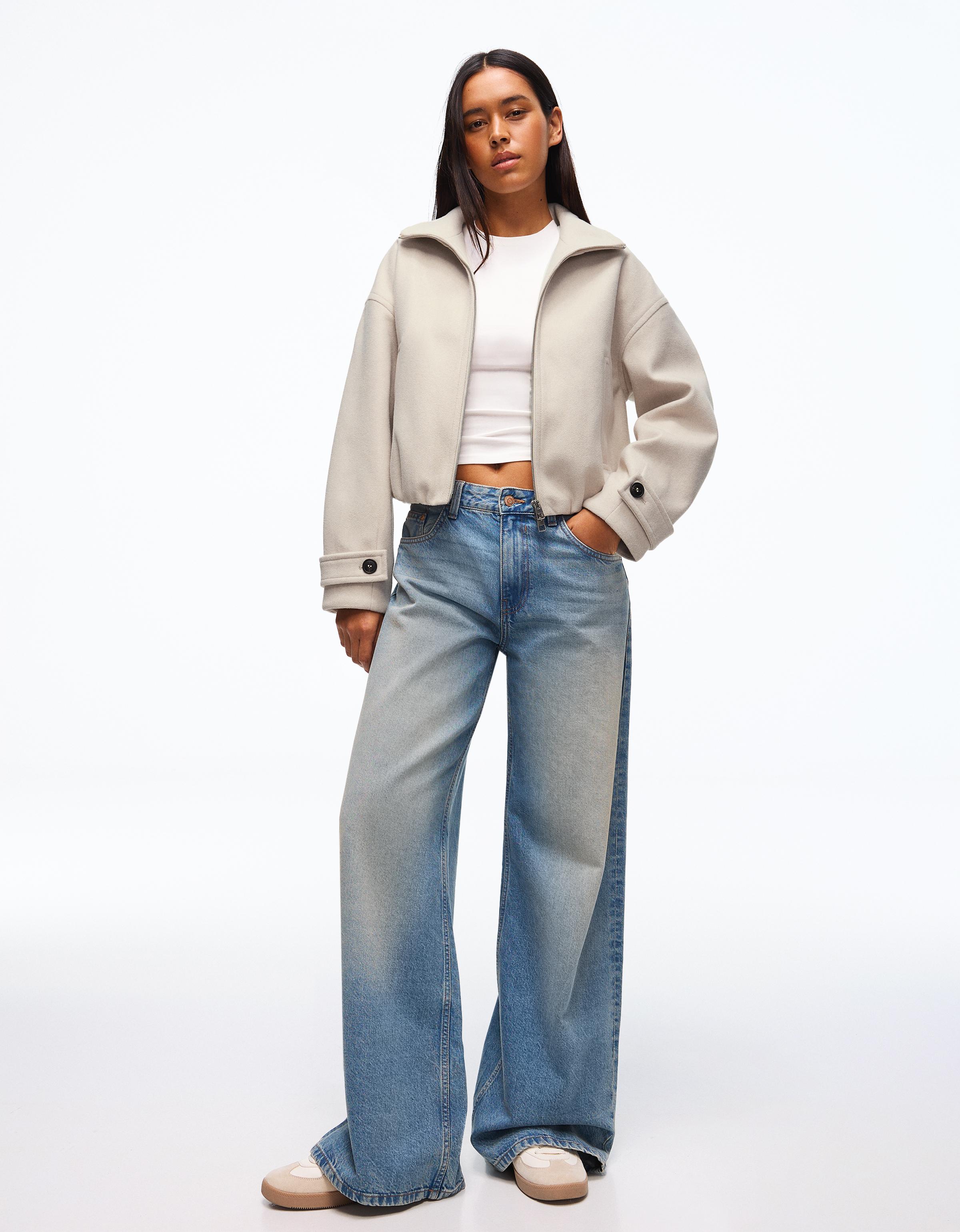 Soft touch jacket — Sand