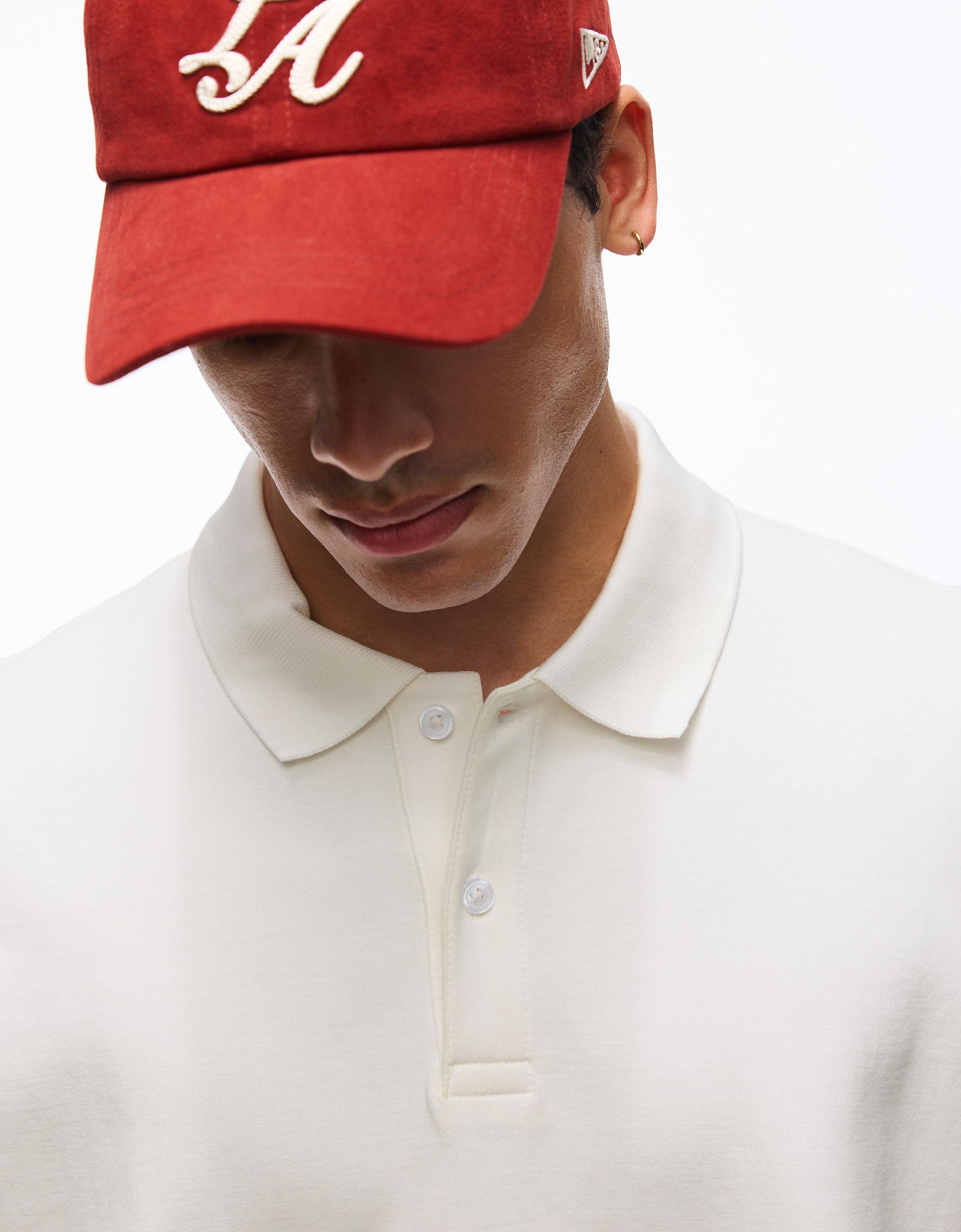 Short sleeve polo shirt — Off white
