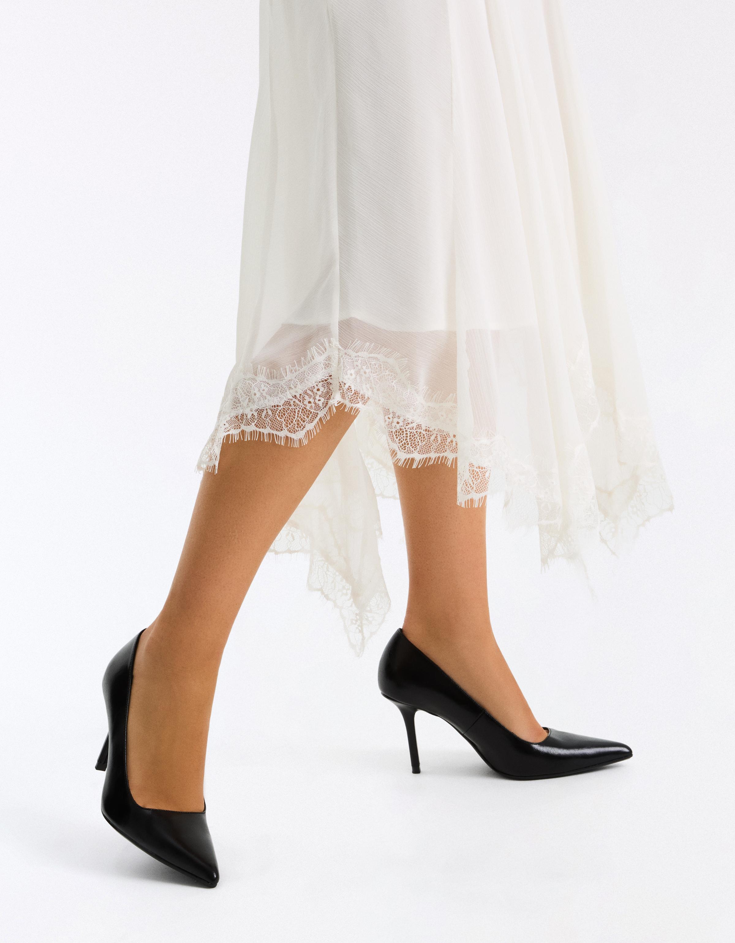 High-heel shoes — BLACK