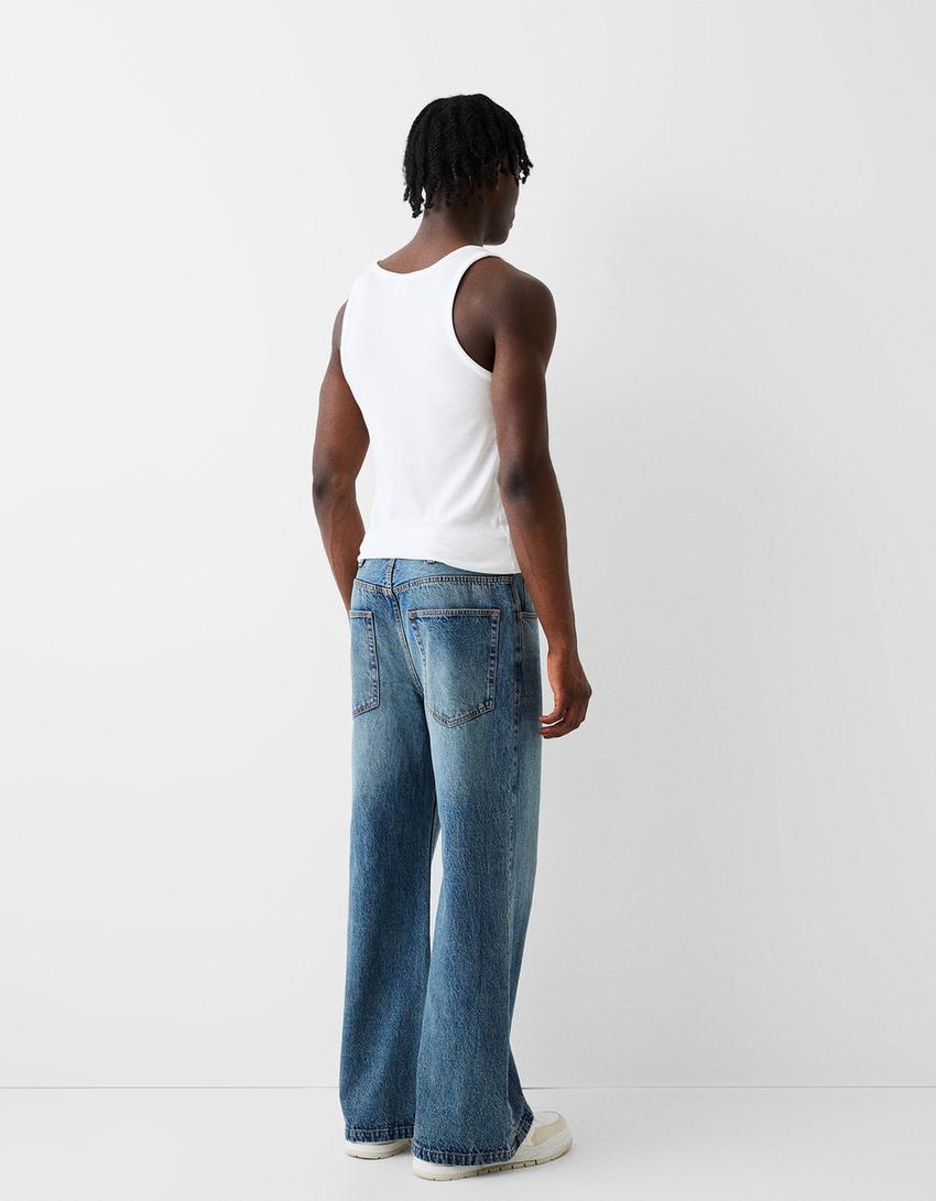 Jeans flare baggy-Azul lavado-2