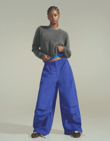 Technical parachute trousers — Blue 4