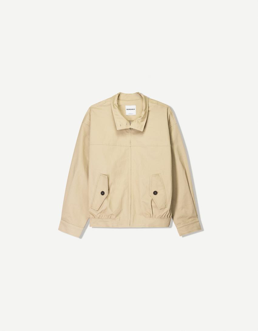 High neck trucker jacket