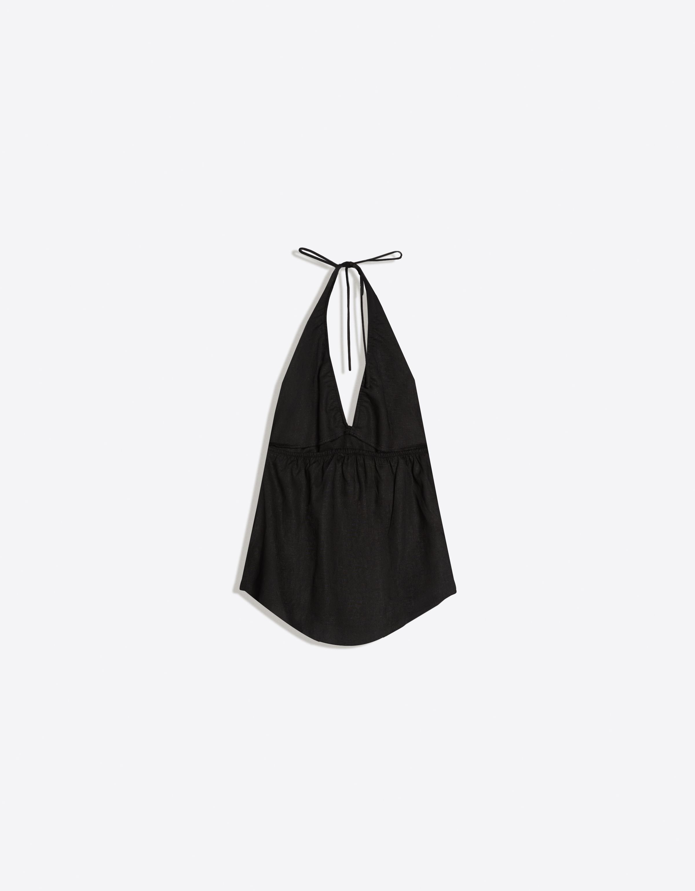 Bershka Keten halter top görsel 2