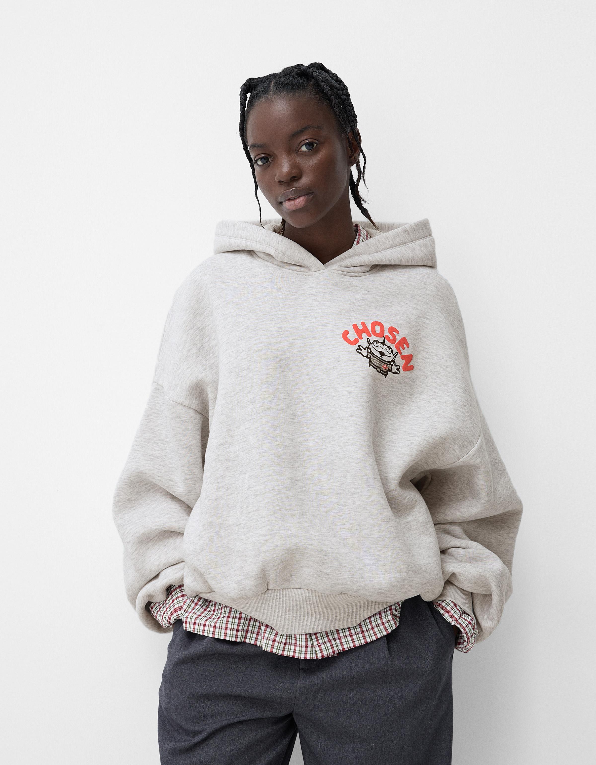 Bershka Hoodie Toy Story Mit Kapuze Damen 10-12 Grau